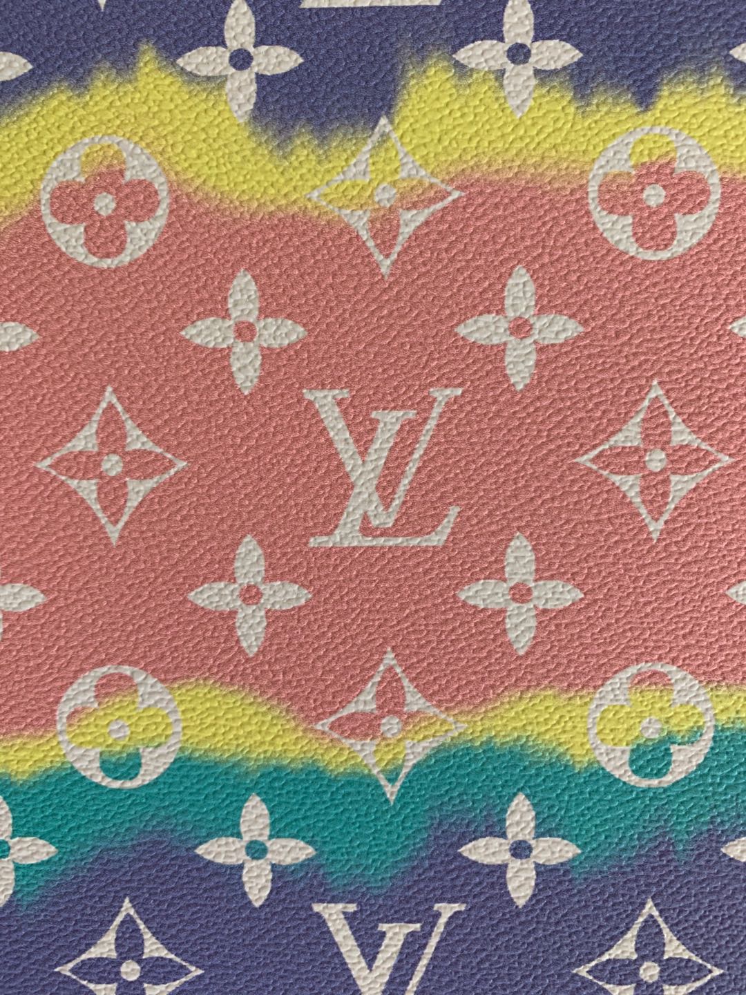 Classic LV Leather Case Fabric,Handmade Bag Fabric,Hand-made Shoes Fabric(Color Stripe)