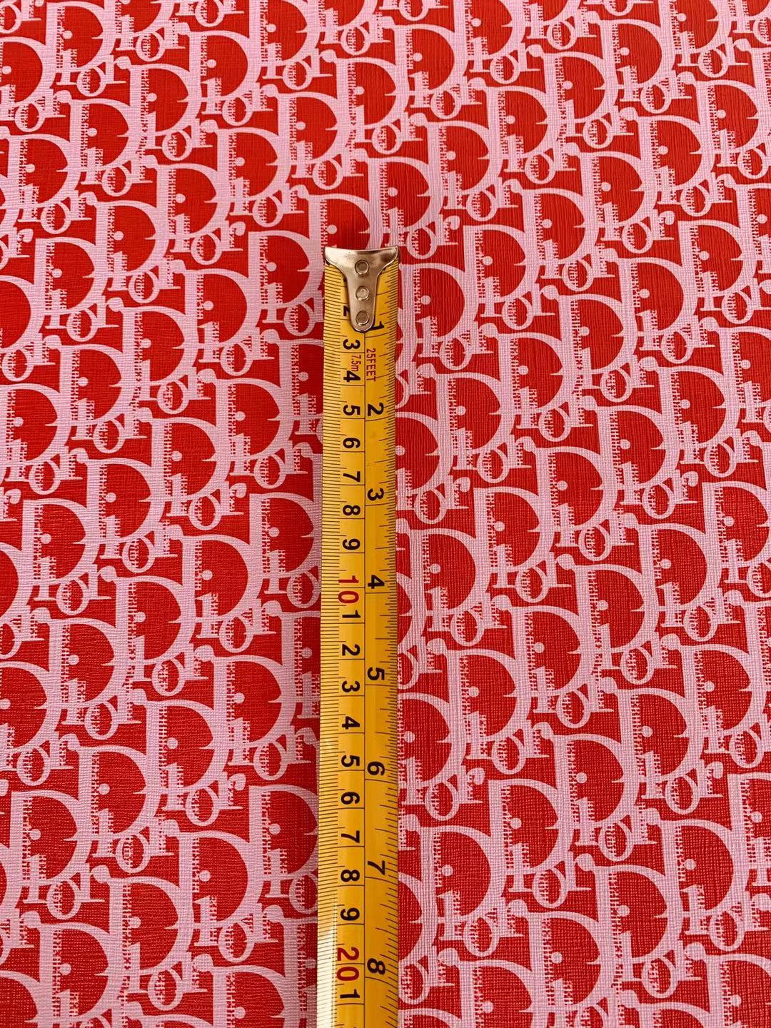 Classic Leather Case Fabric,Handmade Bag Fabric,Hand-made Shoes Fabric(Bright Red)