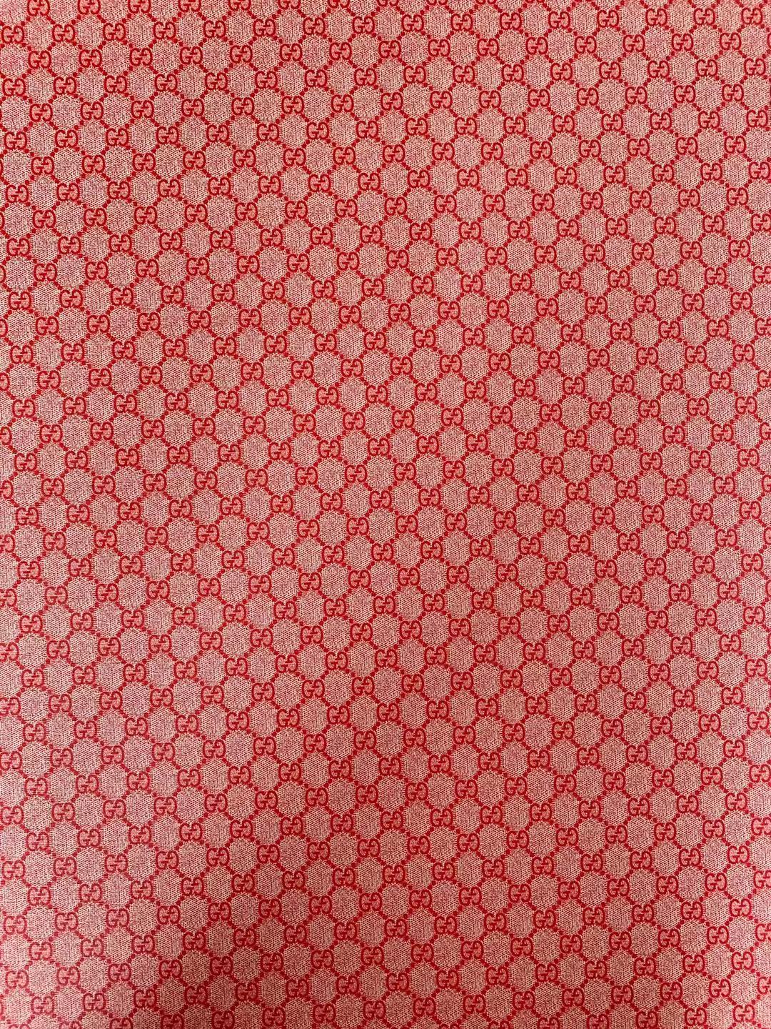 Classic Gucci crafting leather fabric Bag leather ,shoes leather ,Handicraft leather By Yard(Orange Red)