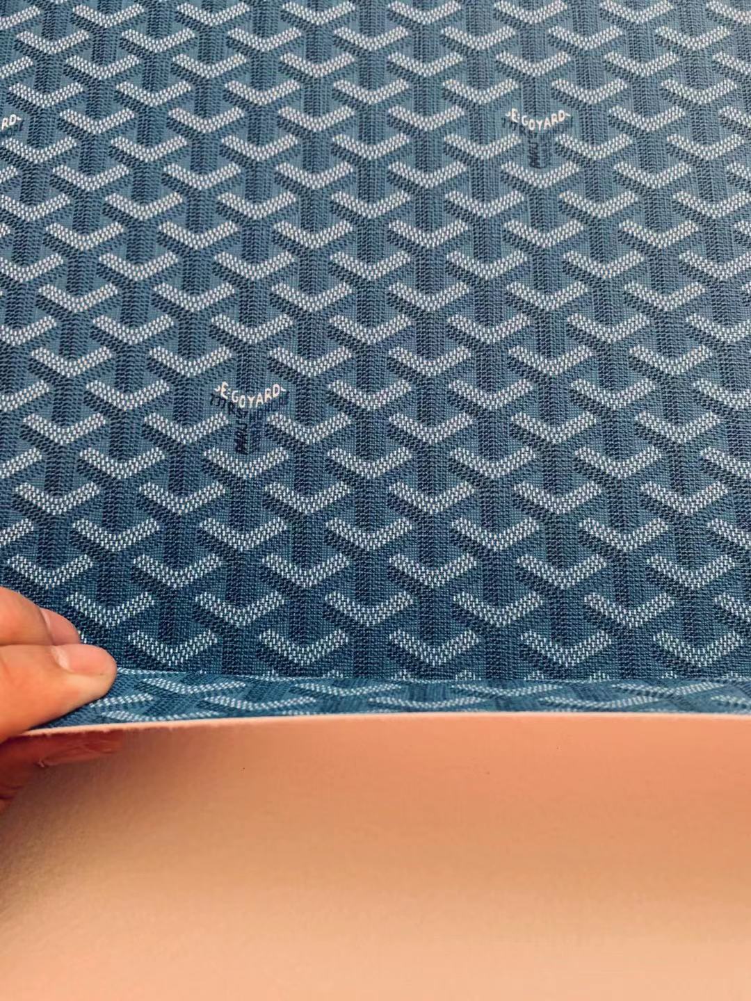 Classic Leather Fabric , Handmade Shoes Leather, Hand-made Bags Fabric,Handicraft Leather Fabric By Yard (Sky Blue)