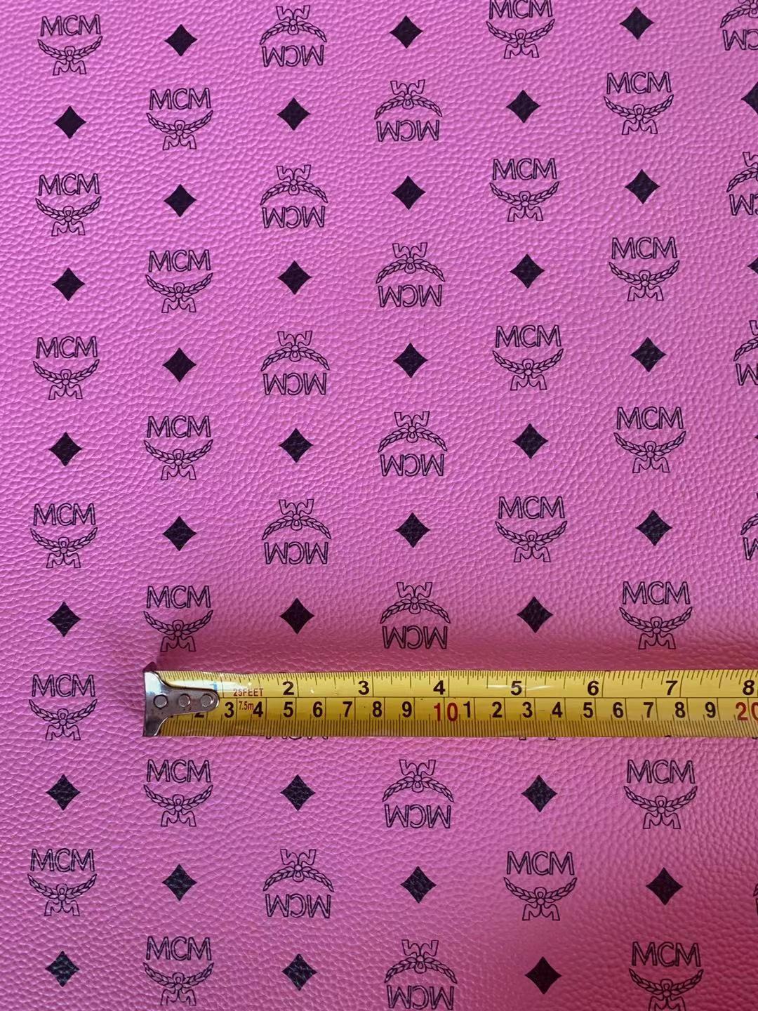 Classic Leather Case Fabric,Handmade Bag Fabric,Hand-made Shoes Fabric By Yards(Pink)