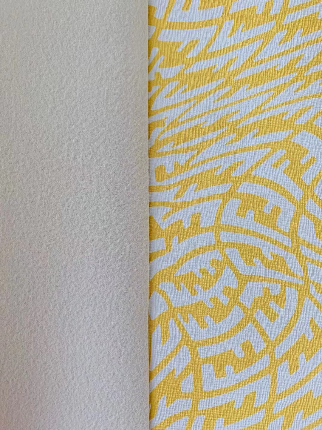 Classic Fendi Fluctuate Leather Crafting Fabric For Handmade Handicrafts By Yards (Yellow)