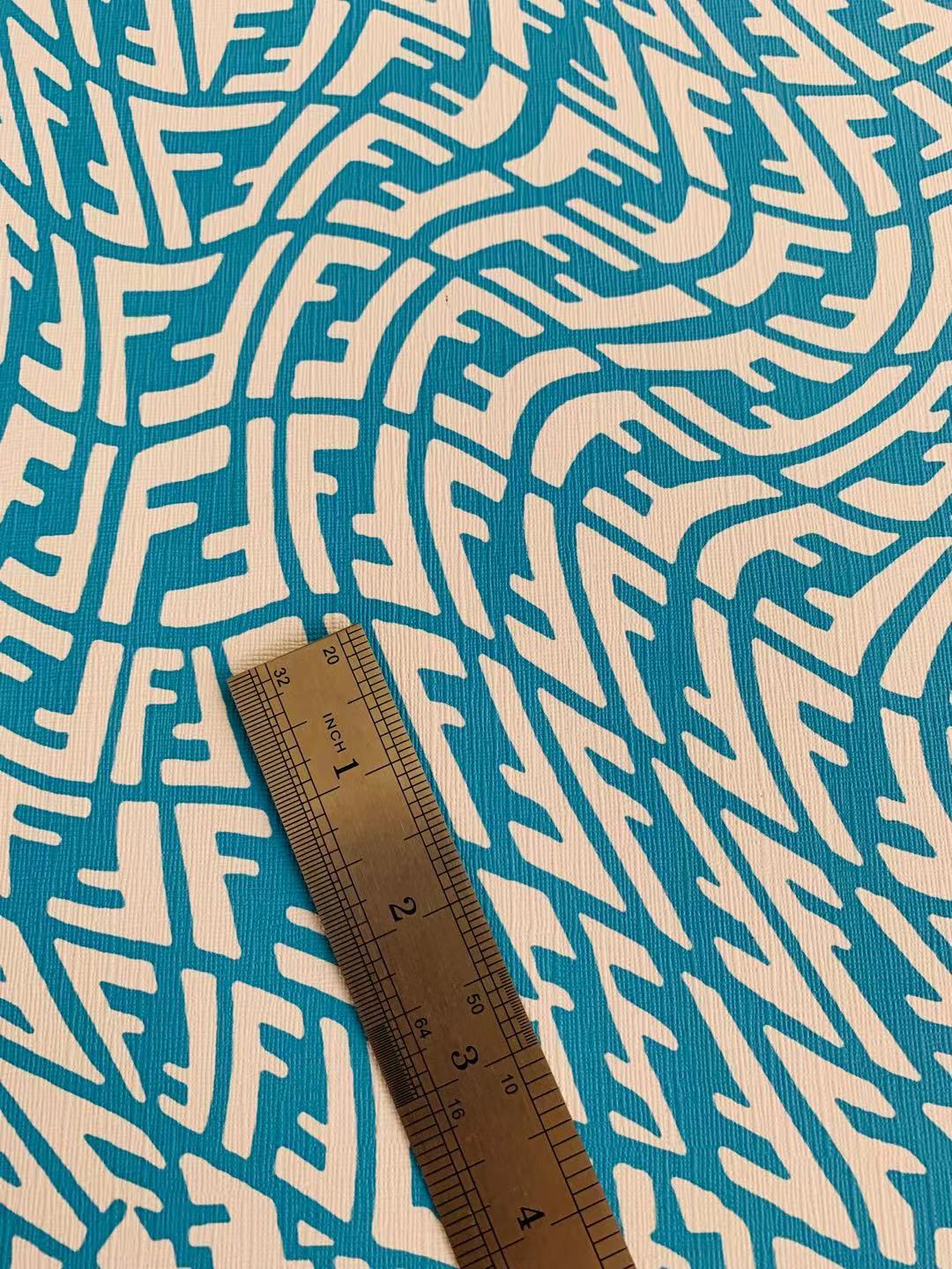 Classic Fluctuate Leather Crafting Fabric For Handmade Handicrafts By Yards (Blue)