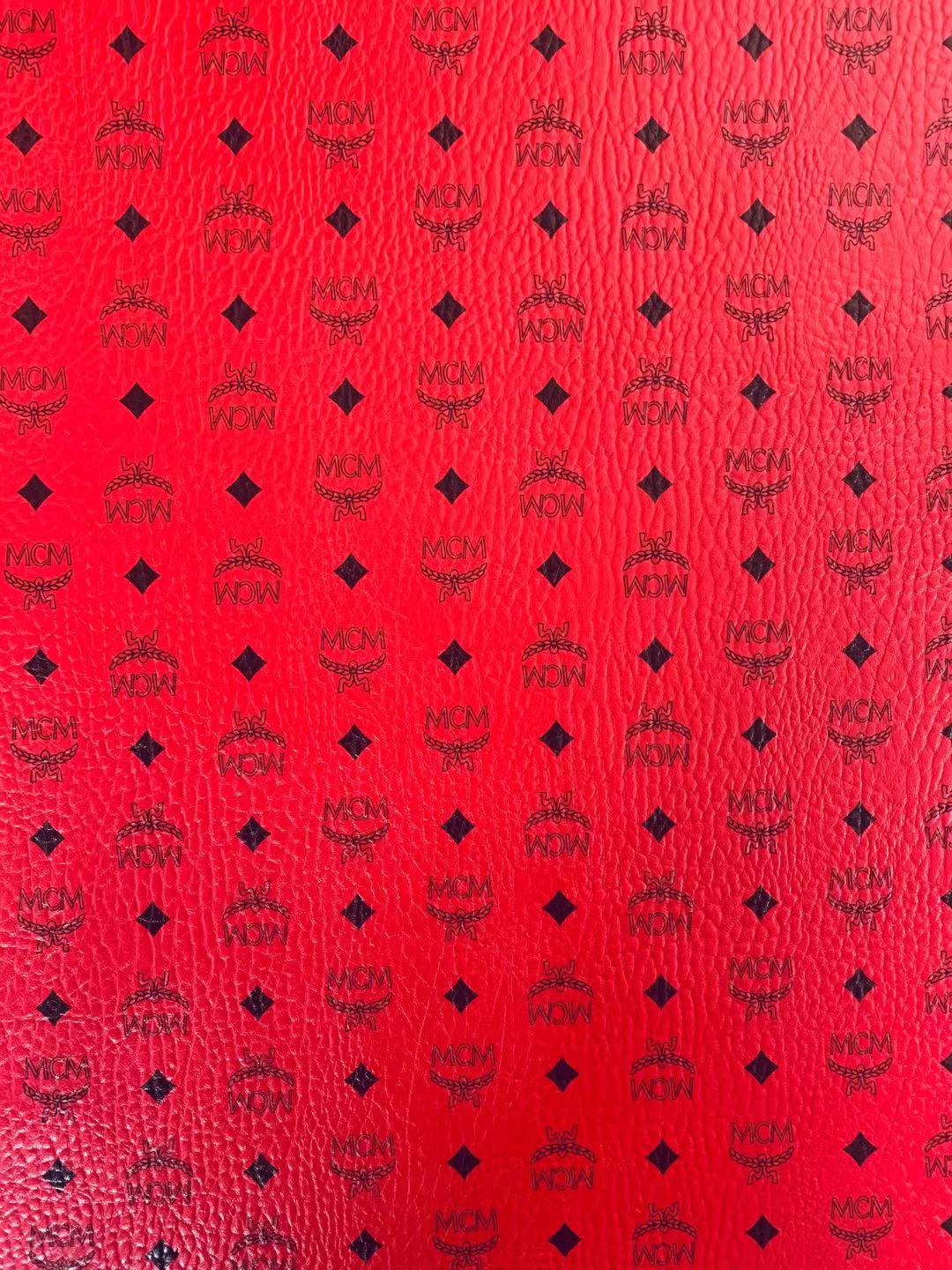 Classic Leather Case Fabric,Handmade Bag Fabric,Hand-made Shoes Fabric (Red)
