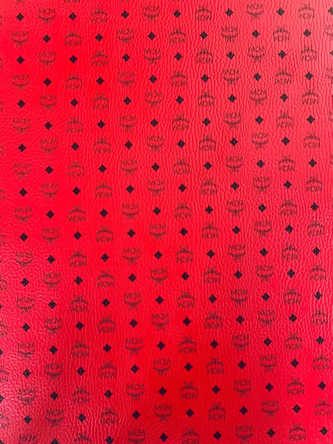 Classic Leather Case Fabric,Handmade Bag Fabric,Hand-made Shoes Fabric (Red)