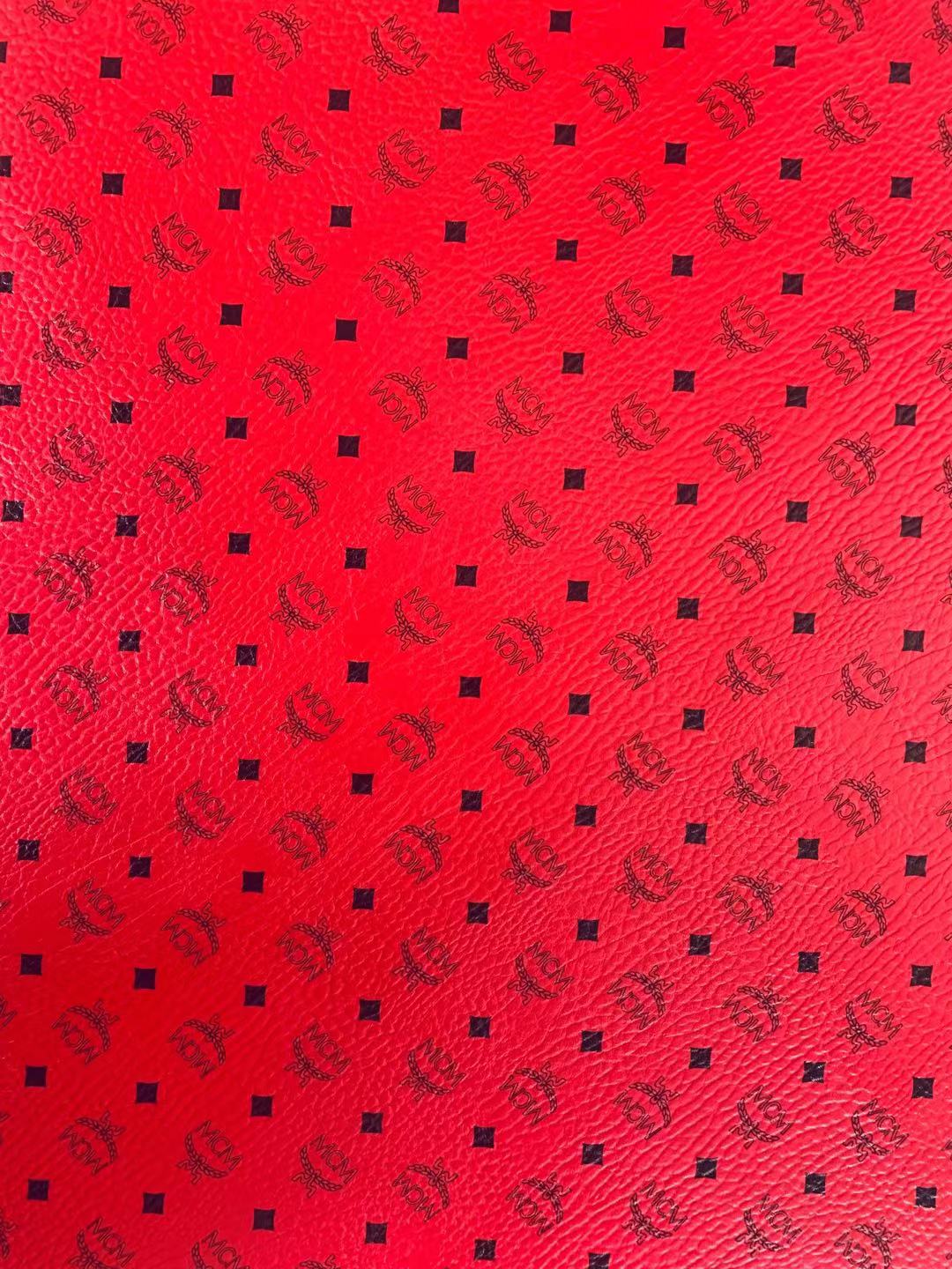 Classic Leather Case Fabric,Handmade Bag Fabric,Hand-made Shoes Fabric (Red)