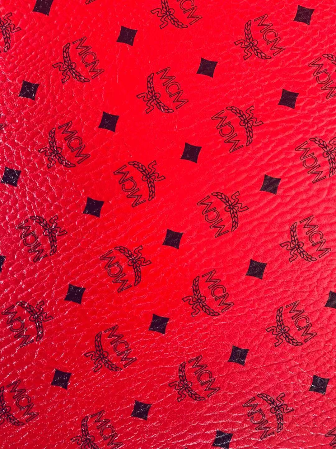 Classic Leather Case Fabric,Handmade Bag Fabric,Hand-made Shoes Fabric (Red)