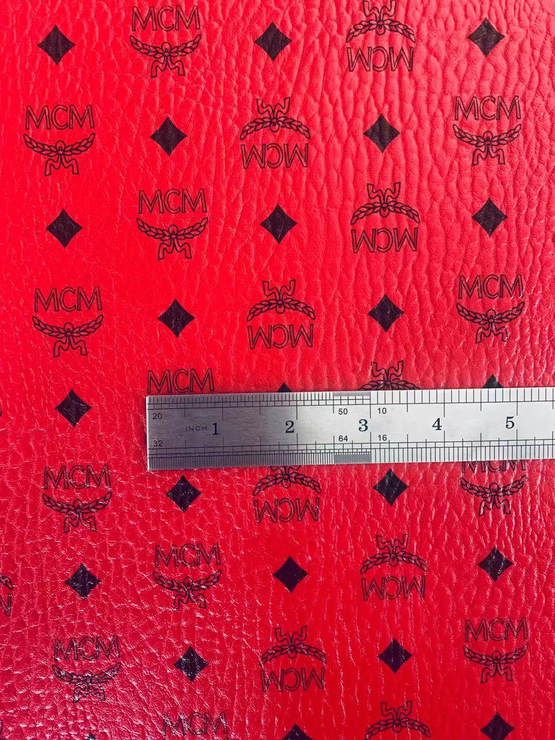 Classic Leather Case Fabric,Handmade Bag Fabric,Hand-made Shoes Fabric (Red)