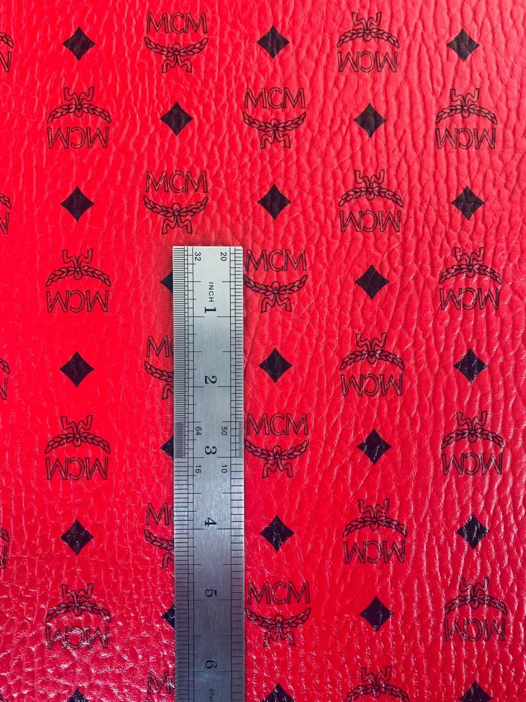 Classic Leather Case Fabric,Handmade Bag Fabric,Hand-made Shoes Fabric (Red)