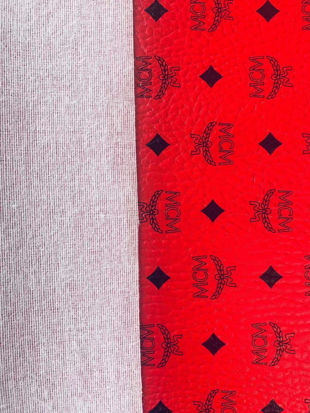 Classic Leather Case Fabric,Handmade Bag Fabric,Hand-made Shoes Fabric (Red)