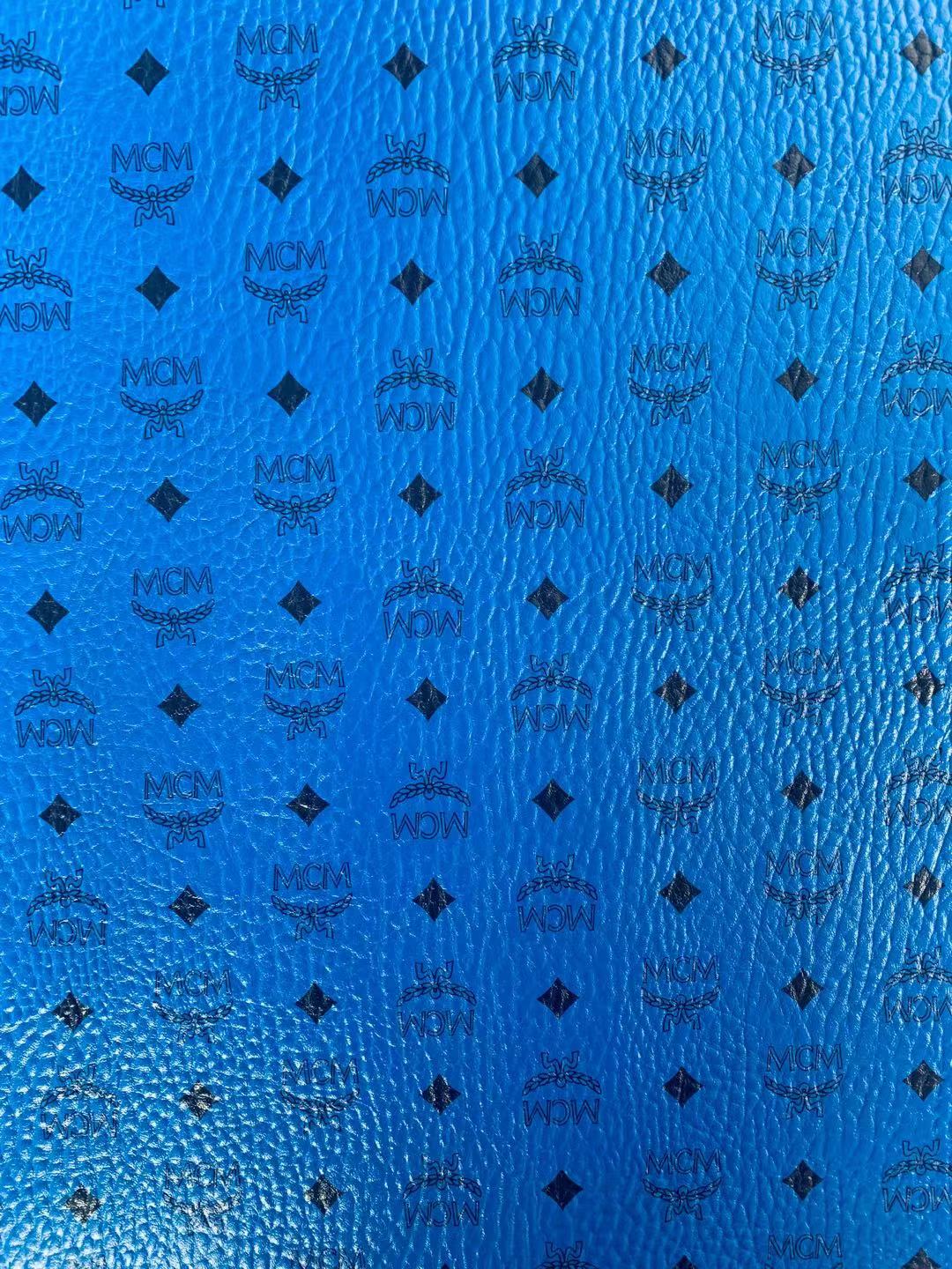 Classic Leather Case Fabric,Handmade Bag Fabric,Hand-made Shoes Fabric (Blue)