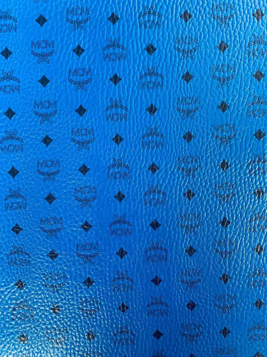 Classic Leather Case Fabric,Handmade Bag Fabric,Hand-made Shoes Fabric (Blue)