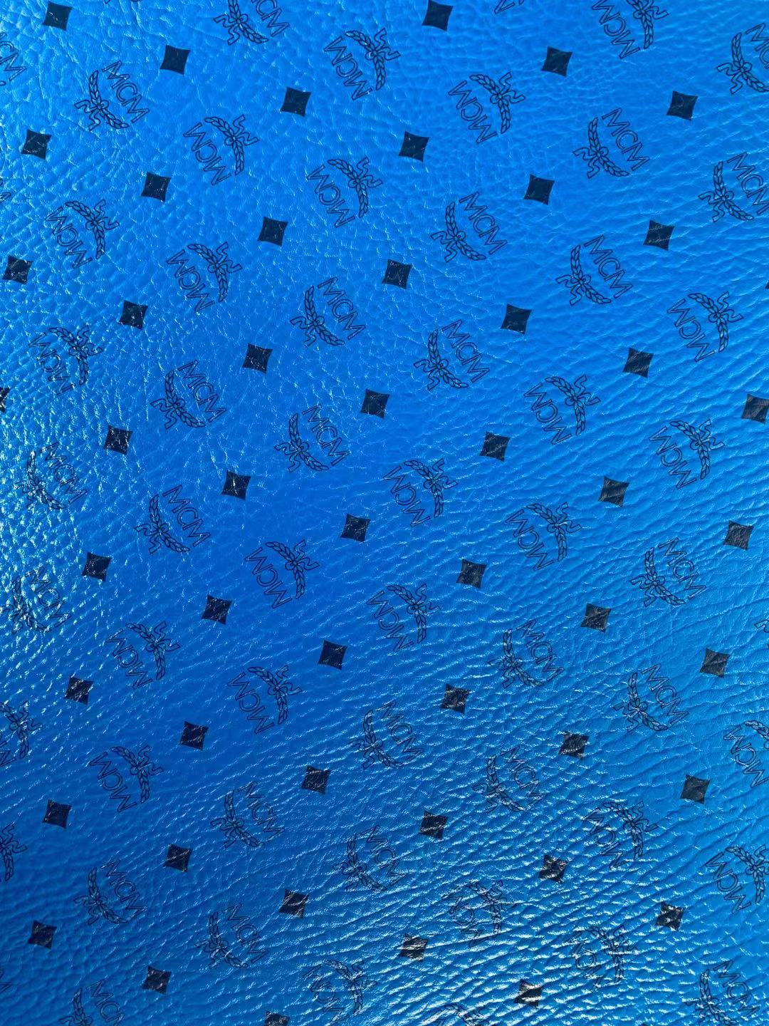 Classic Leather Case Fabric,Handmade Bag Fabric,Hand-made Shoes Fabric (Blue)