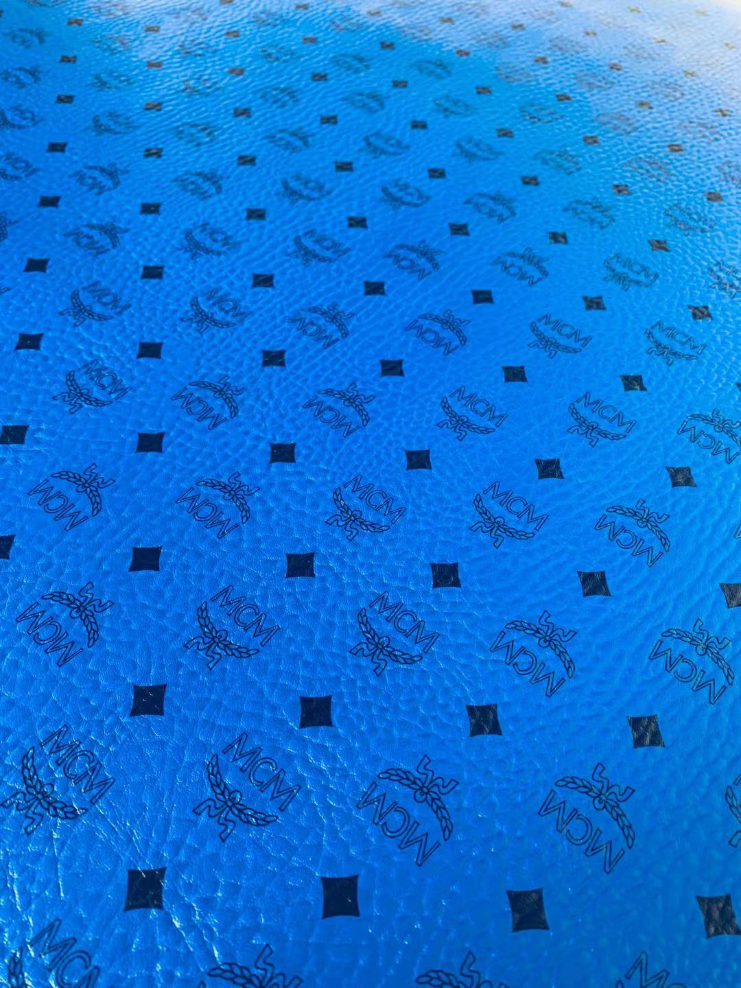 Classic Leather Case Fabric,Handmade Bag Fabric,Hand-made Shoes Fabric (Blue)
