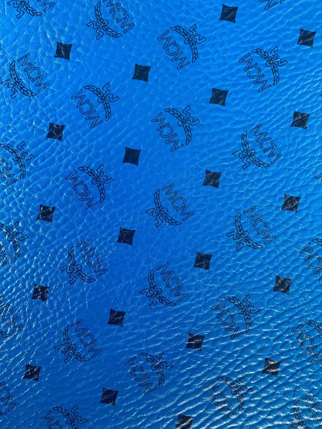 Classic Leather Case Fabric,Handmade Bag Fabric,Hand-made Shoes Fabric (Blue)