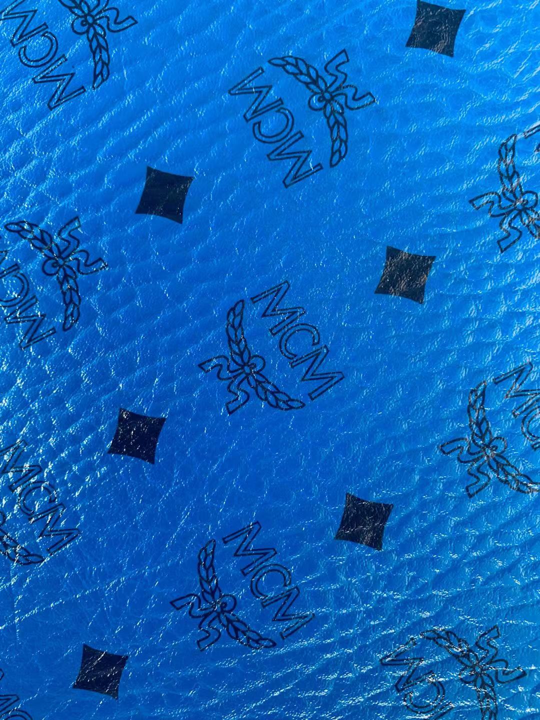 Classic Leather Case Fabric,Handmade Bag Fabric,Hand-made Shoes Fabric (Blue)
