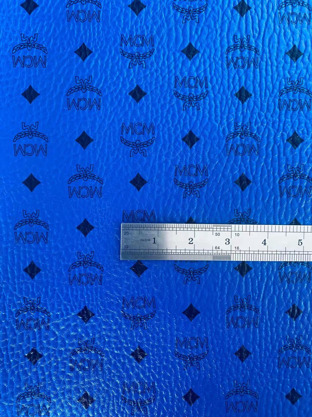 Classic Leather Case Fabric,Handmade Bag Fabric,Hand-made Shoes Fabric (Blue)