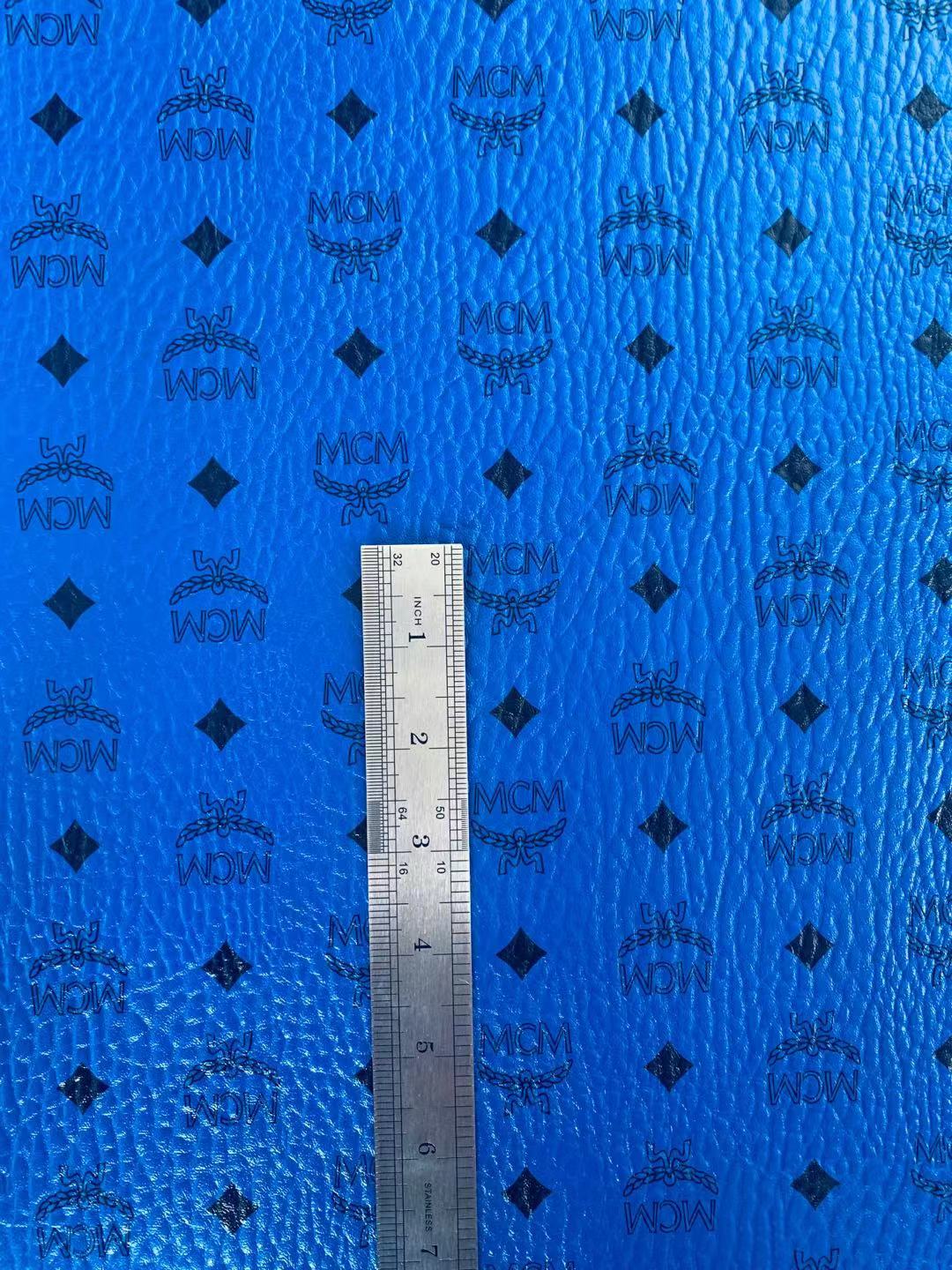 Classic Leather Case Fabric,Handmade Bag Fabric,Hand-made Shoes Fabric (Blue)