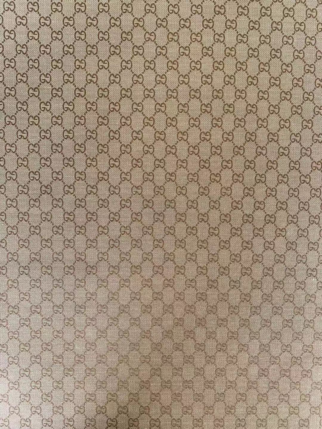 Classic Gucci Jacquard Fabric Cloth, Fabric Bags Fabric Shoes Fabric Hat Fabric good quality (Yellow)