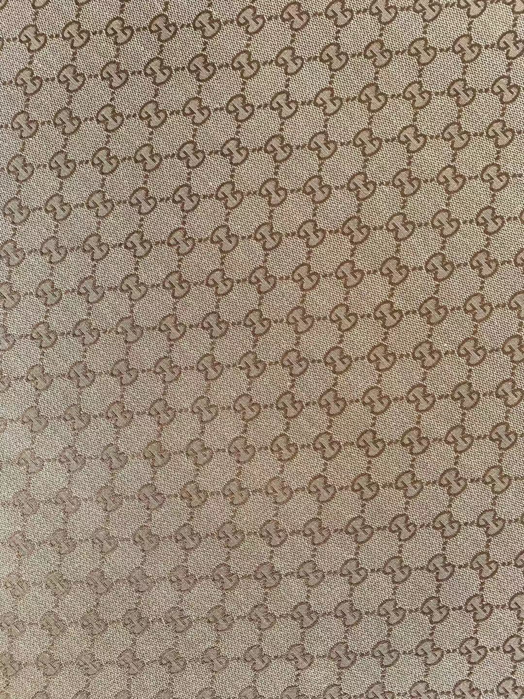 Classic Gucci Jacquard Fabric Cloth, Fabric Bags Fabric Shoes Fabric Hat Fabric good quality (Yellow)