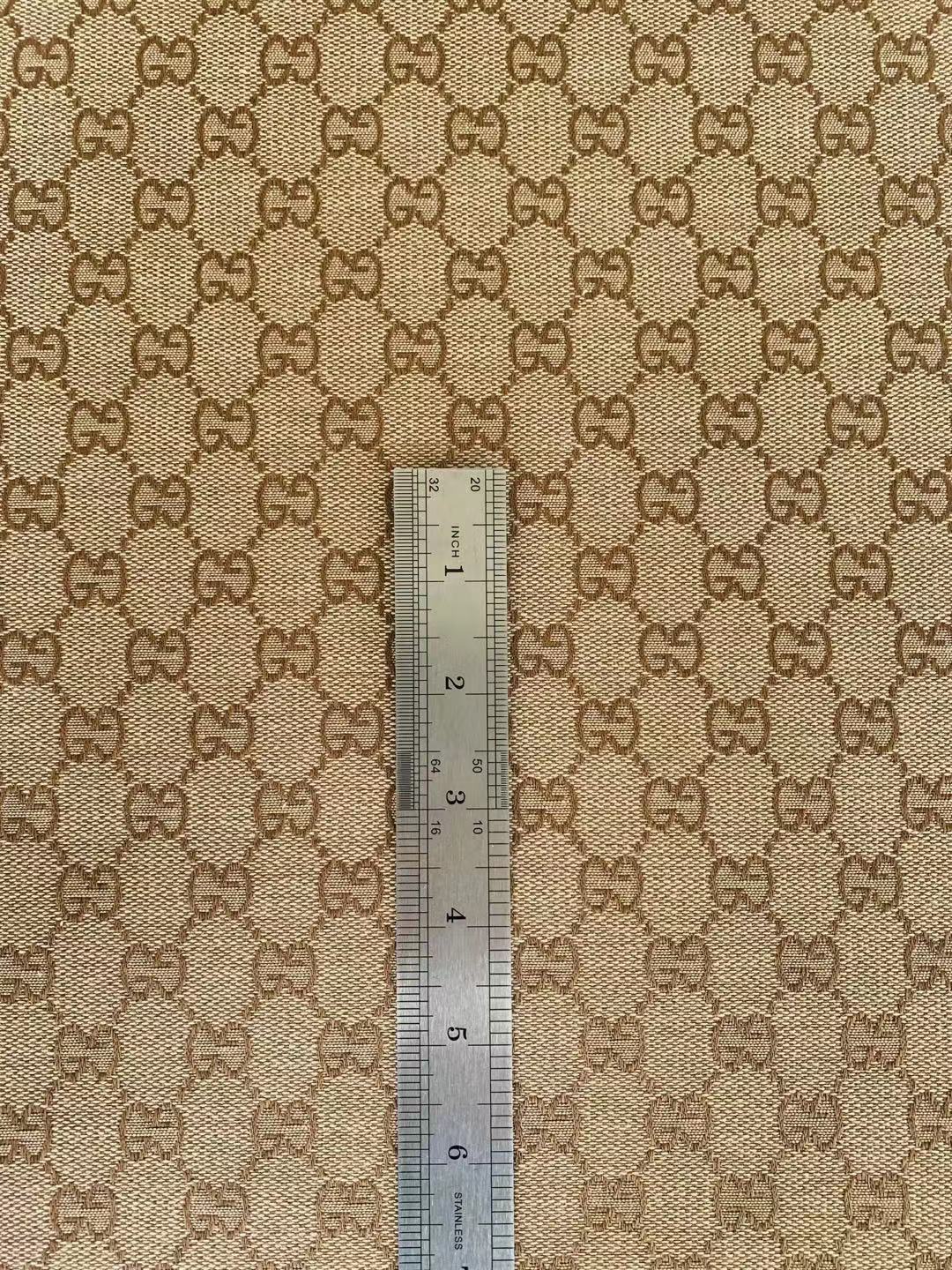 Classic Gucci Jacquard Fabric Cloth, Fabric Bags Fabric Shoes Fabric Hat Fabric good quality (Yellow)