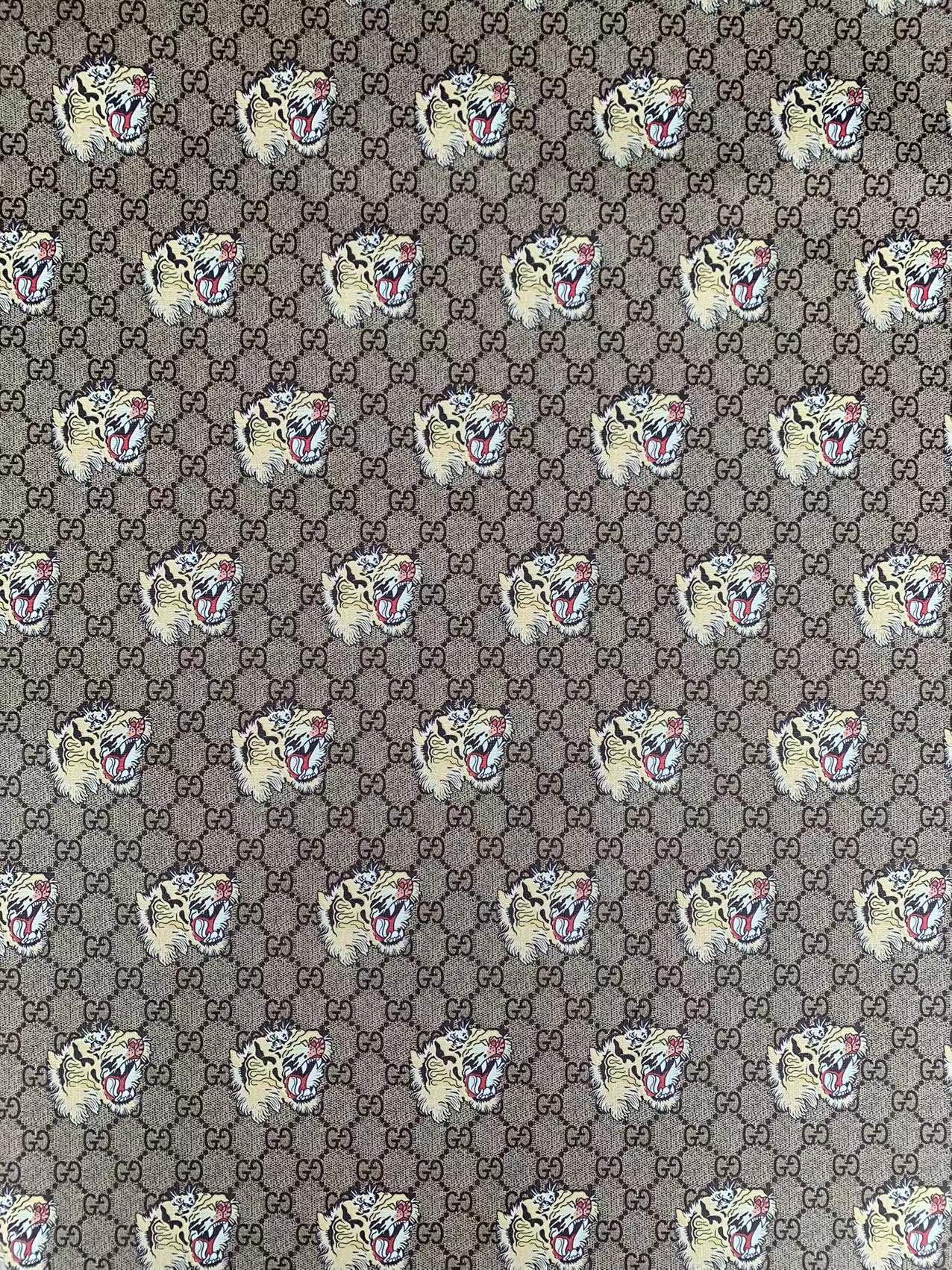 Fashion Gucci A Tiger Leather Case Fabric ,Handmade Bag Fabric,Hand-made Shoes Fabric By Yards