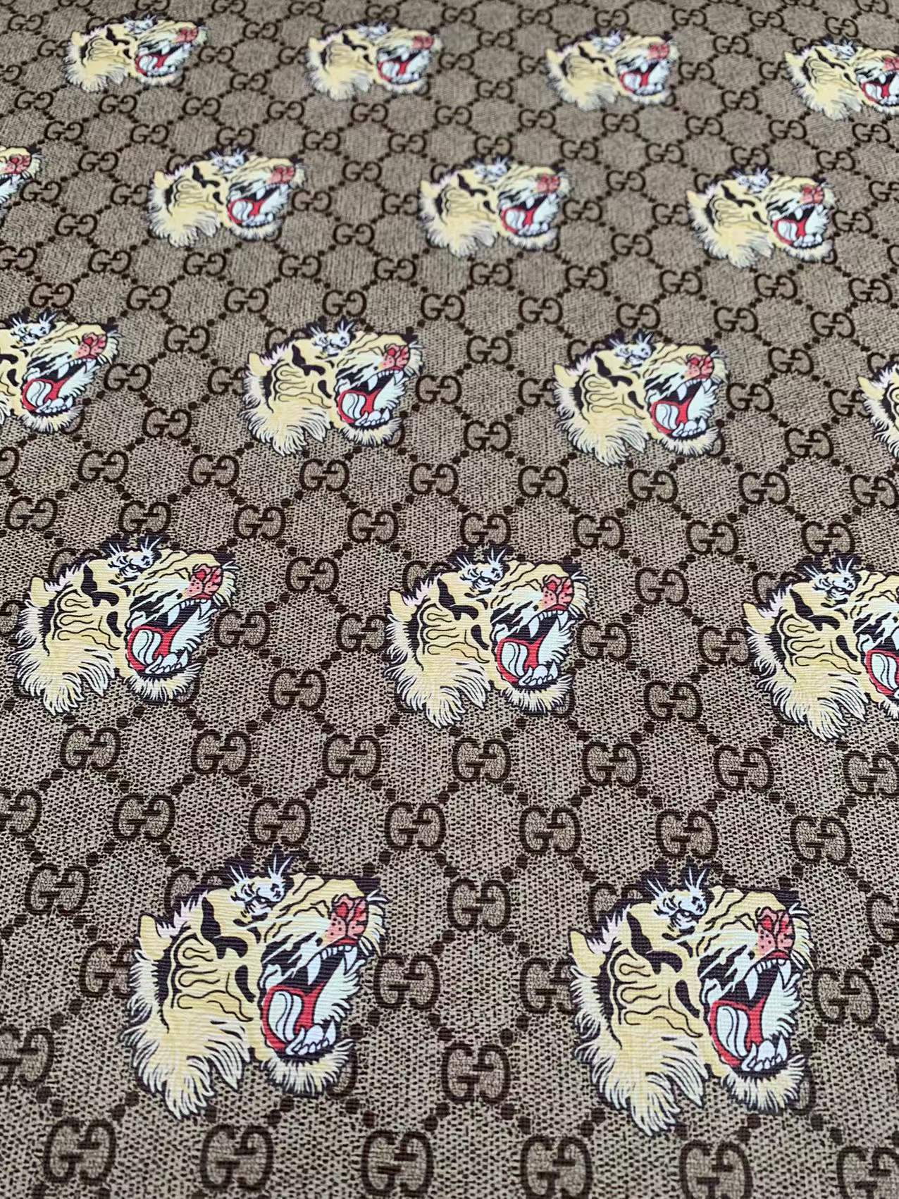 Fashion Gucci A Tiger Leather Case Fabric ,Handmade Bag Fabric,Hand-made Shoes Fabric By Yards
