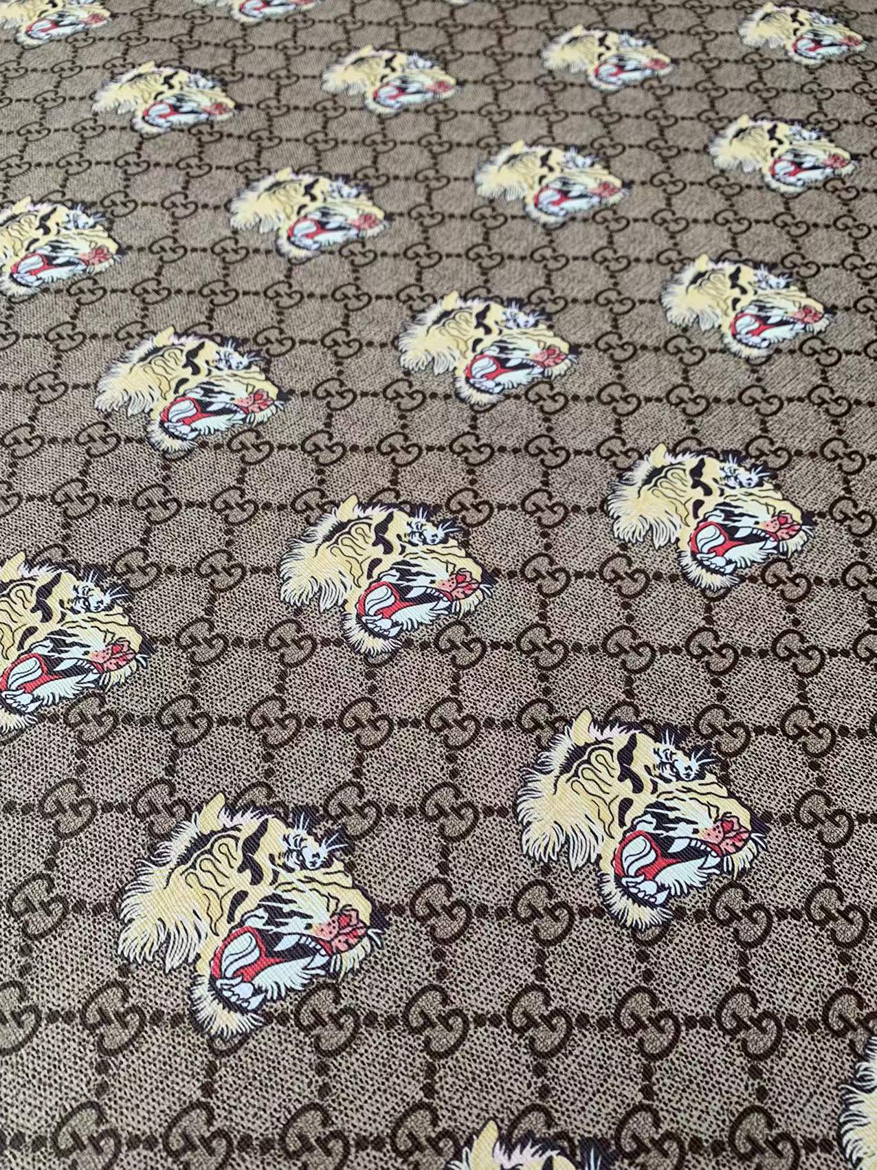 Fashion Gucci A Tiger Leather Case Fabric ,Handmade Bag Fabric,Hand-made Shoes Fabric By Yards