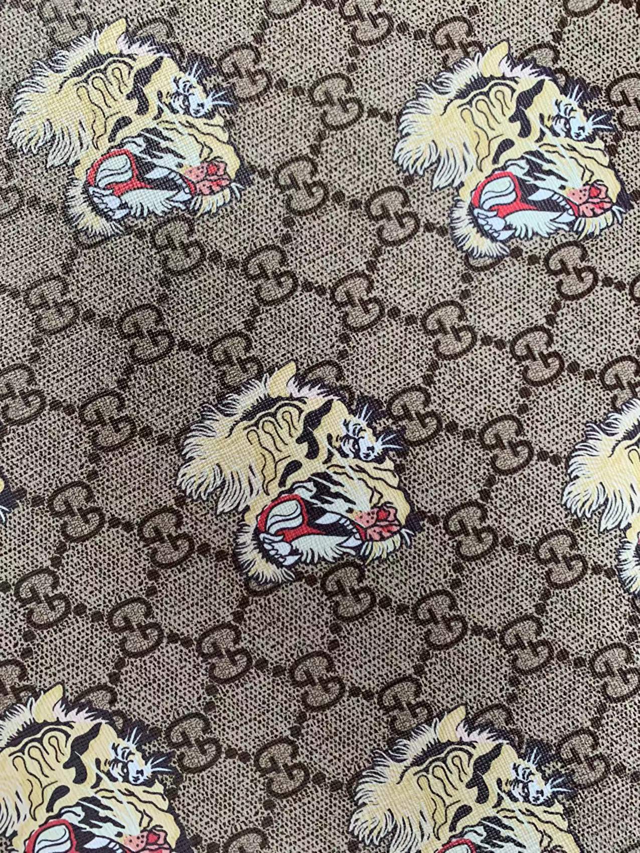 Fashion Gucci A Tiger Leather Case Fabric ,Handmade Bag Fabric,Hand-made Shoes Fabric By Yards