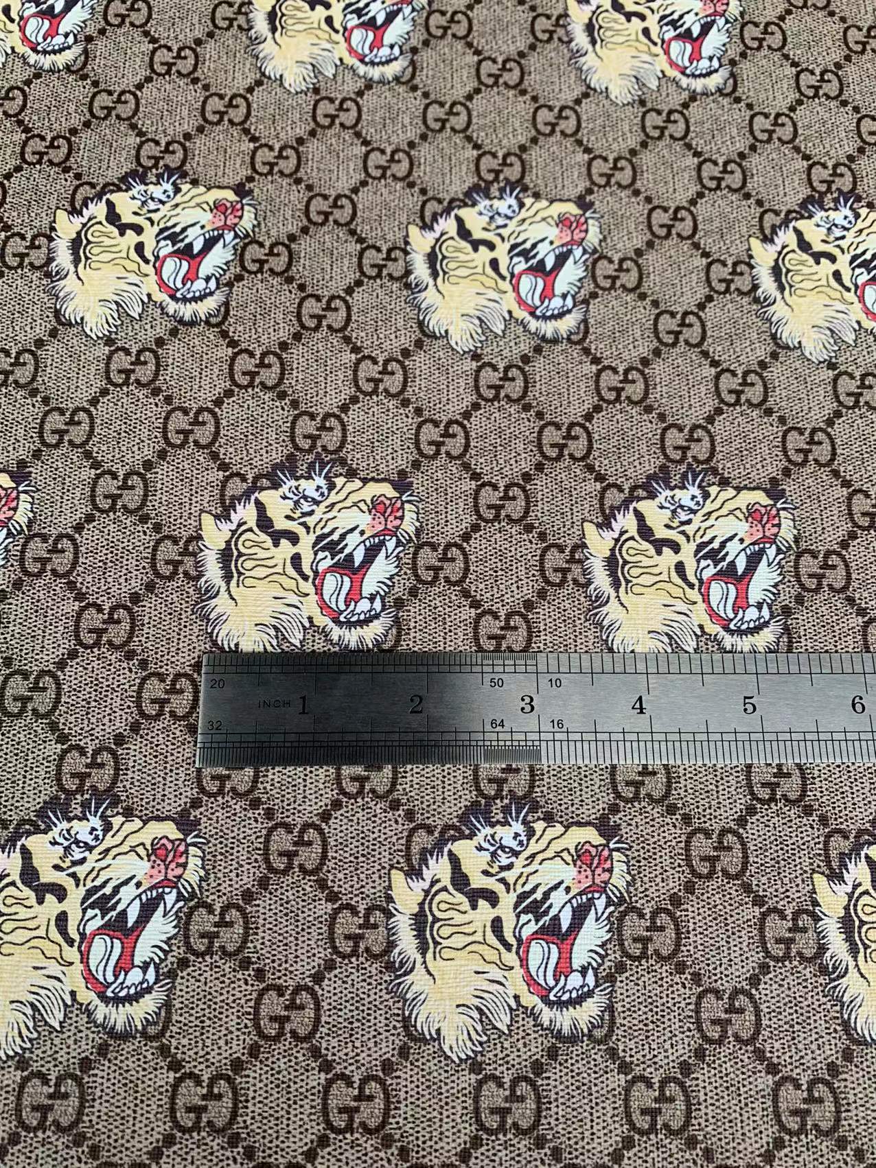 Fashion Gucci A Tiger Leather Case Fabric ,Handmade Bag Fabric,Hand-made Shoes Fabric By Yards