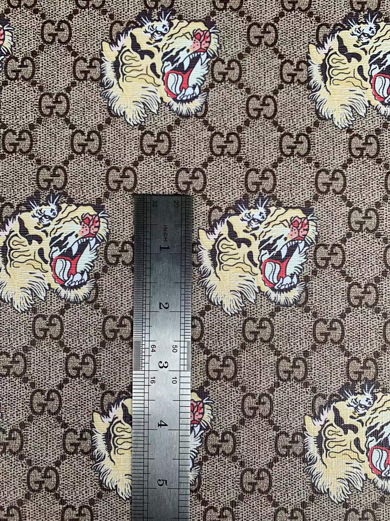 Fashion Gucci A Tiger Leather Case Fabric ,Handmade Bag Fabric,Hand-made Shoes Fabric By Yards