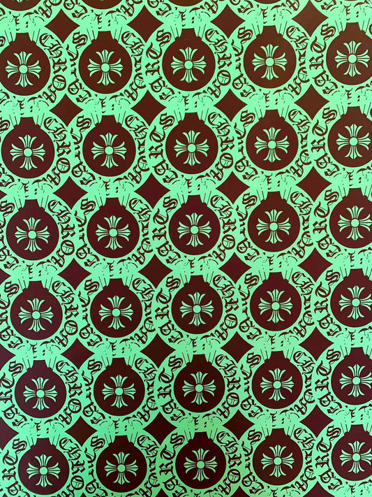 Popular Chrome Hearts Fashion Swimsuit fabric ,Swimming fabric ,100% Polyester Waterproof Fabric