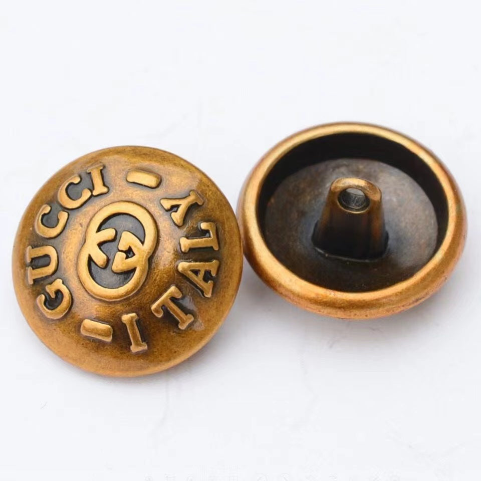 Craft 20MM Metal Material Gucci Button For Handmade Apperal