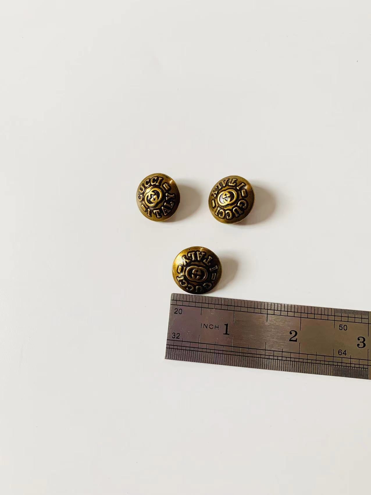 Craft 20MM Metal Material Gucci Button For Handmade Apperal