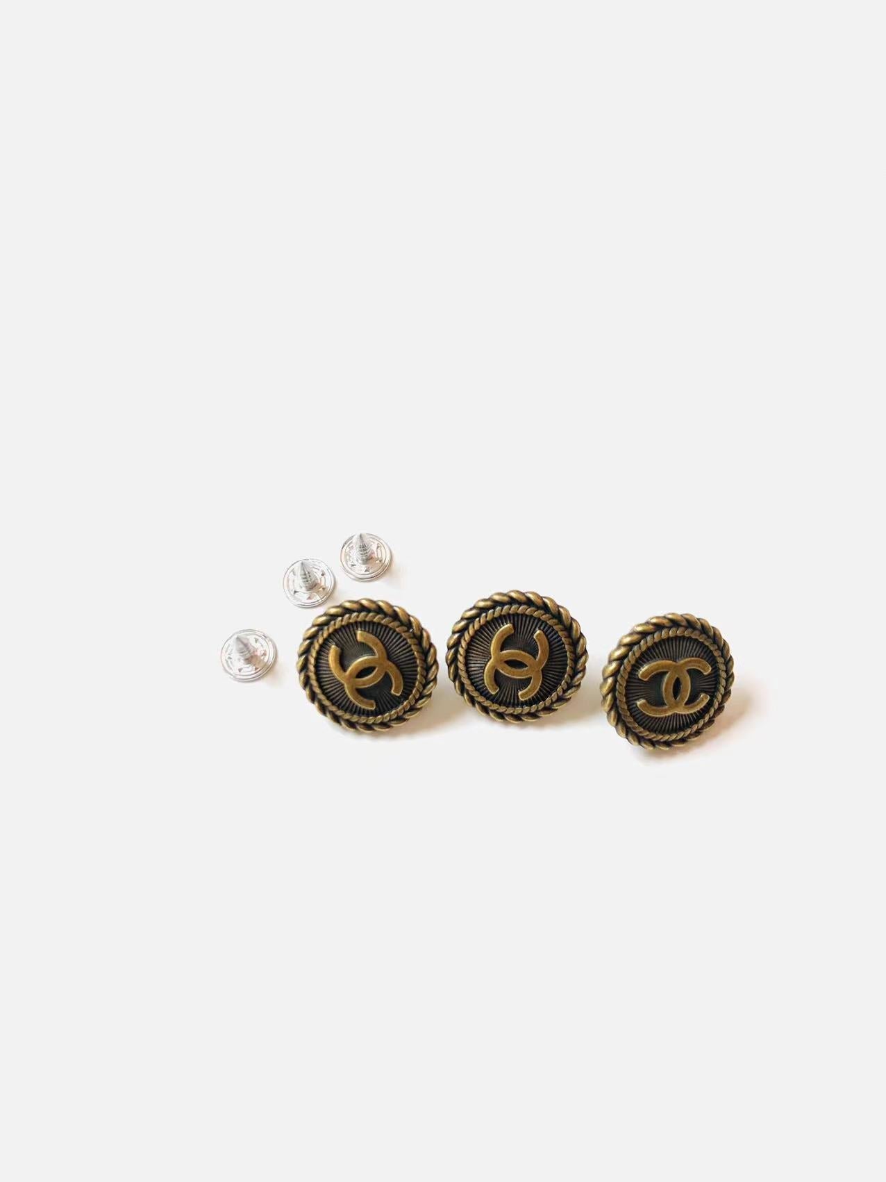 1 PC 0.8 inch Handicraft Button Metal Material For Apparel
