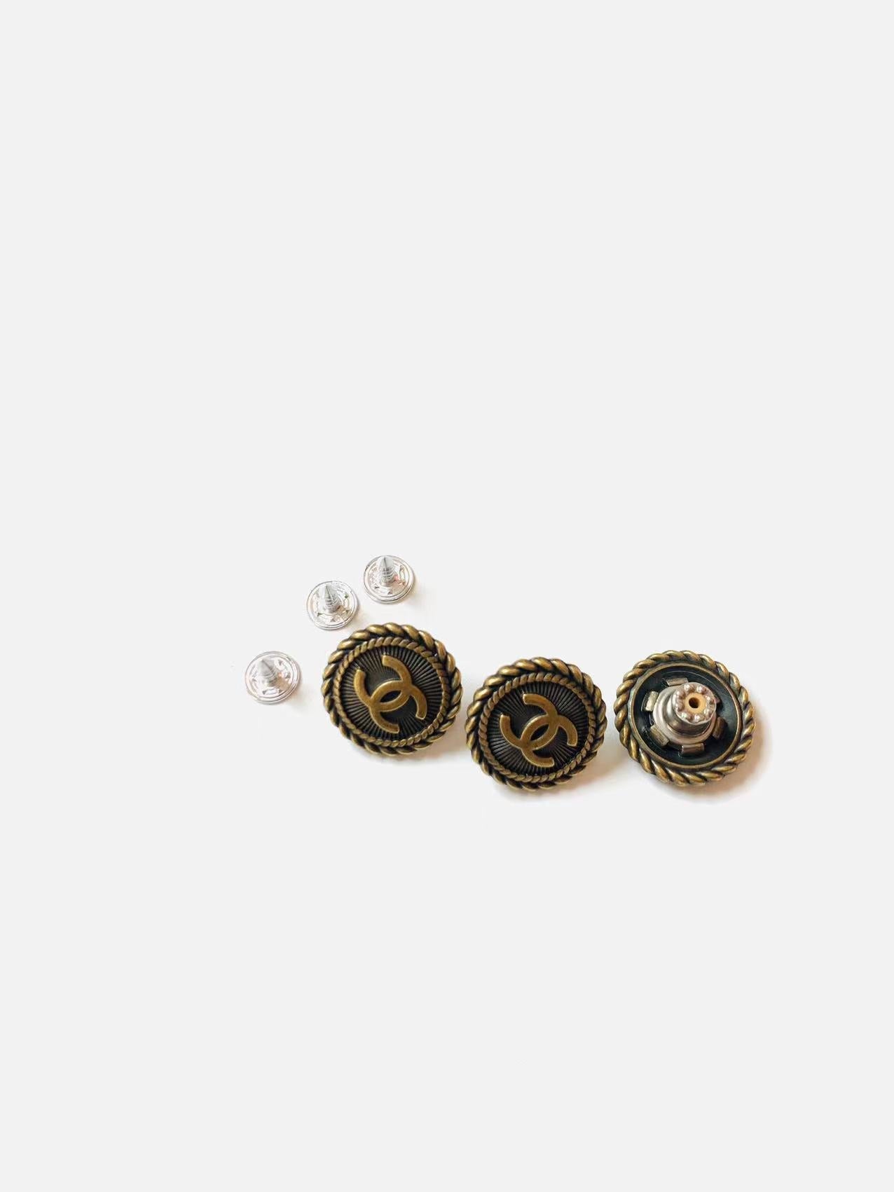 1 PC 0.8 inch Handicraft Button Metal Material For Apparel