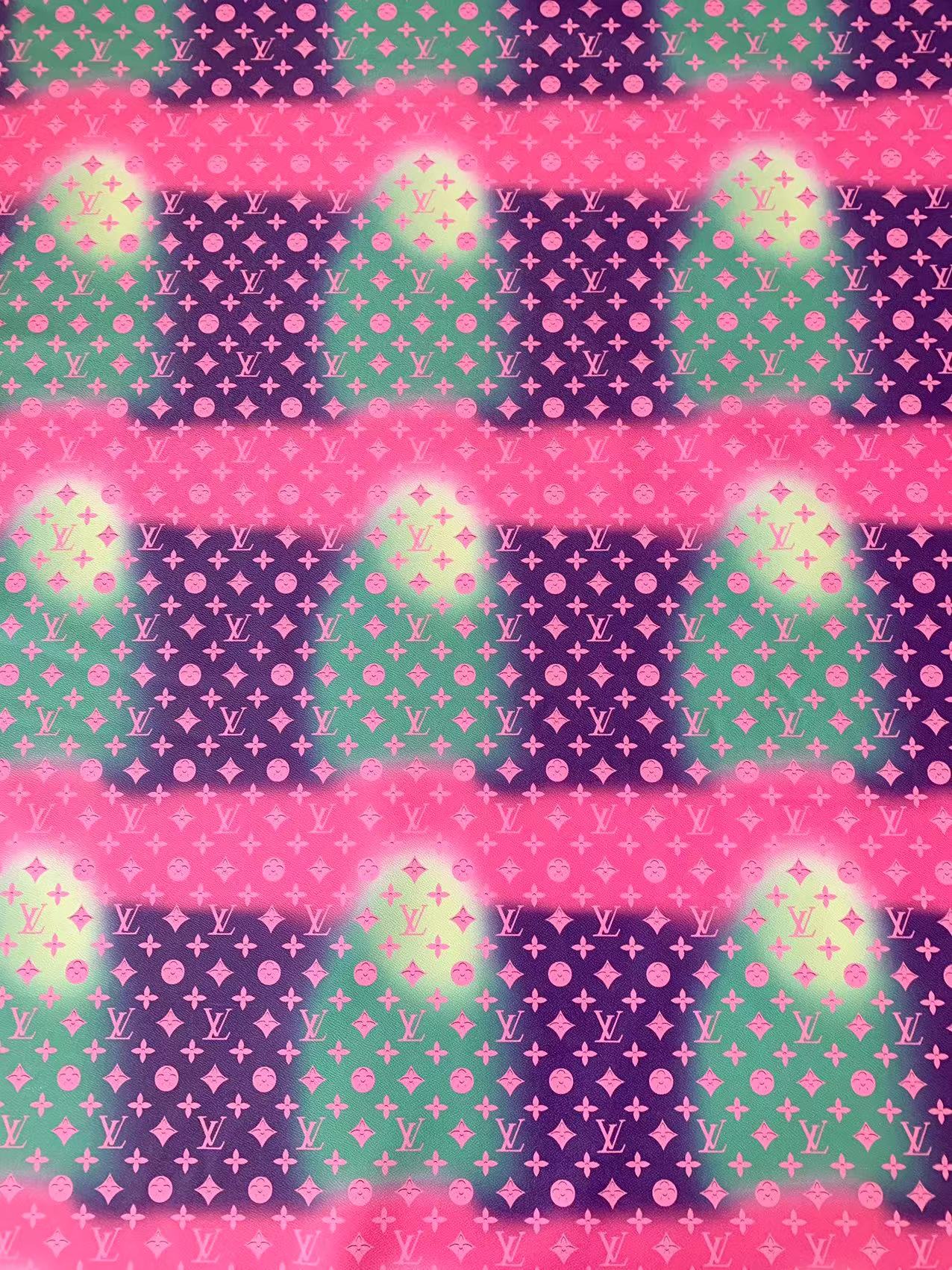 Craft Water Drop Deisgn Leather Fabric For Handmade Handicraft Goods By Yard