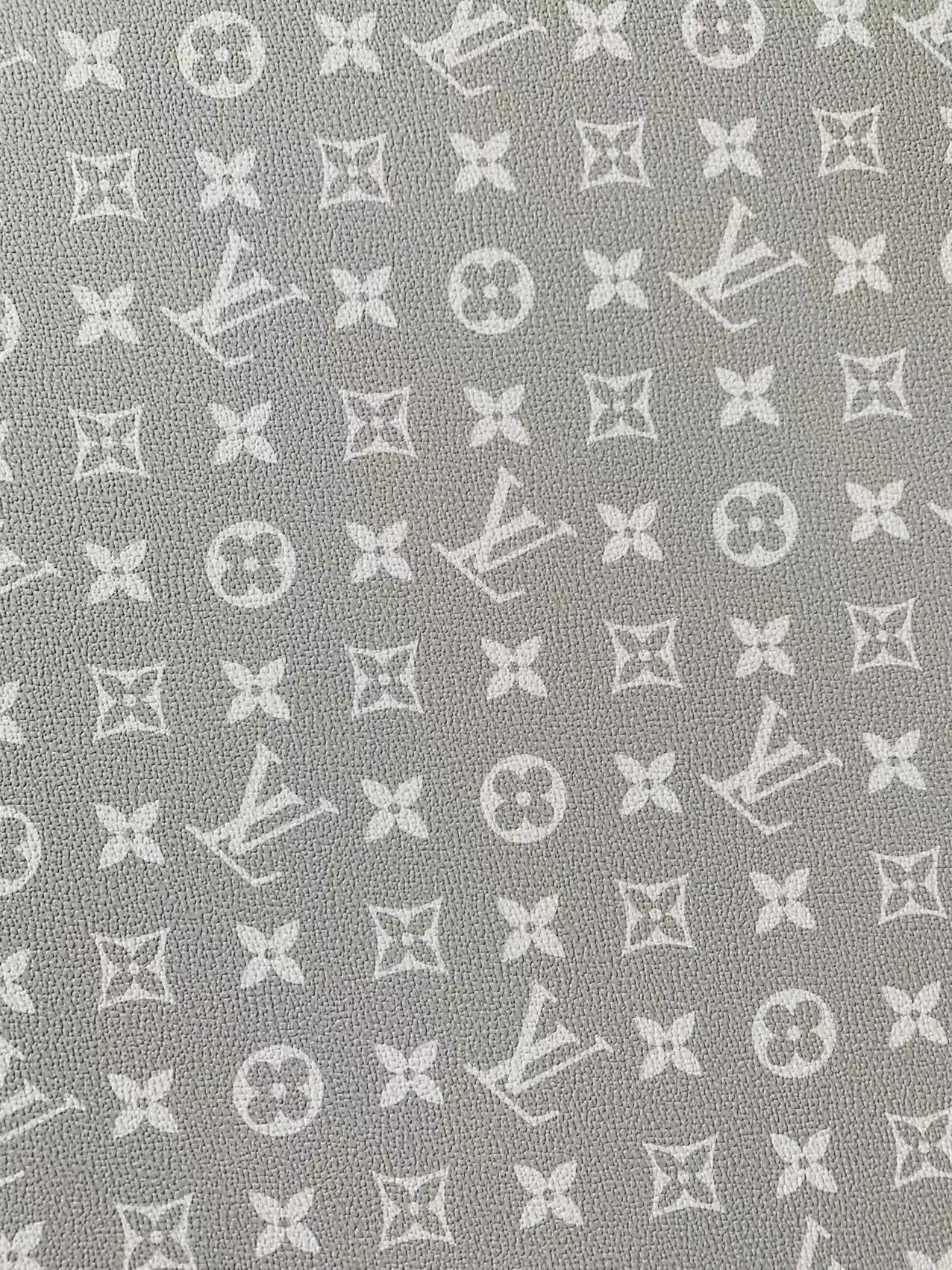 Classic Light Gray Vinyl Crafting Leather Fabric For Handmade Shoes ,Bags and DIY Handicrafts By Yard