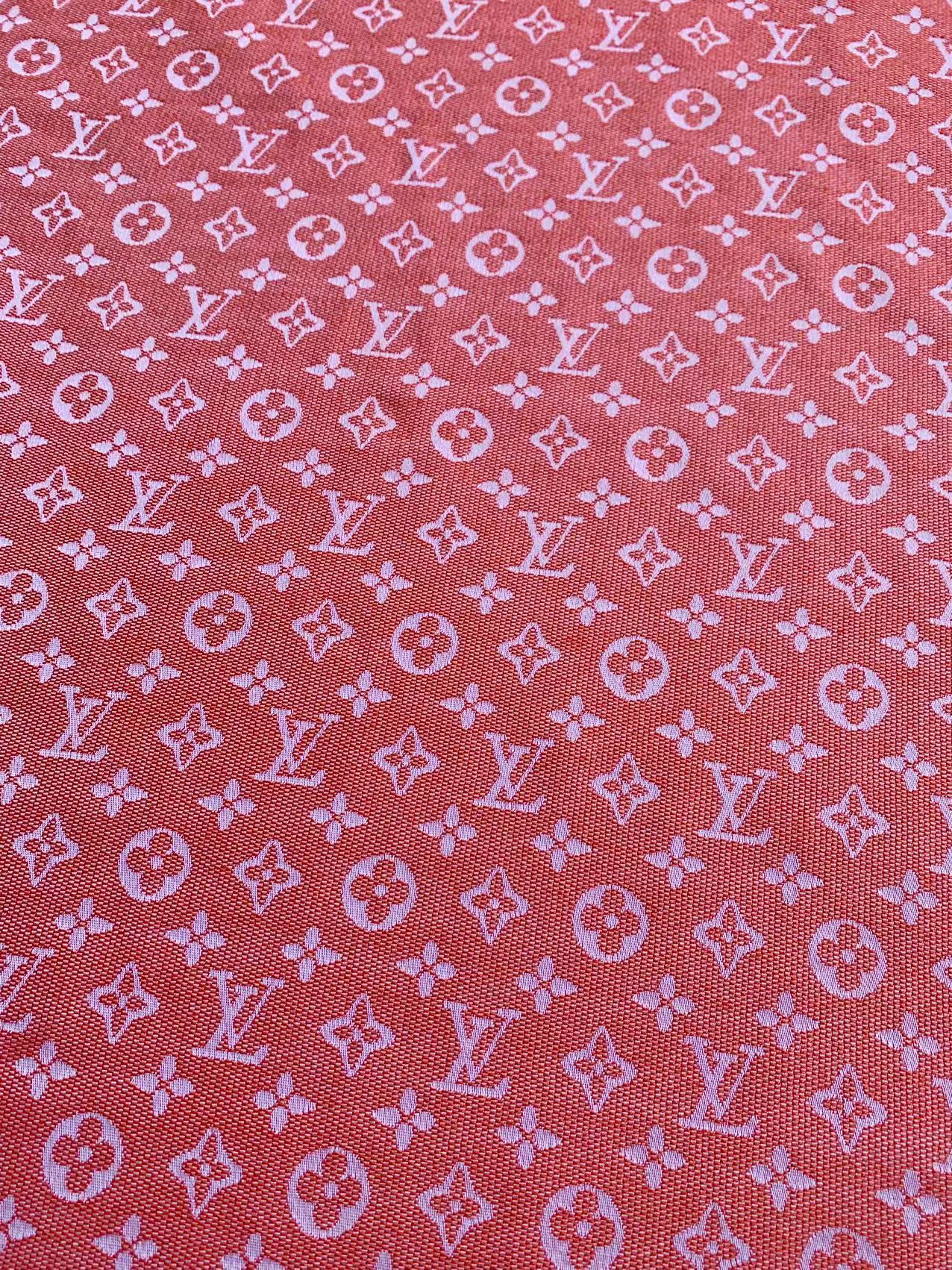 Tianchao Store Craft LV Cotton With Polyester Jacquard Cloth Fabric For Handmade Apparel (Red)