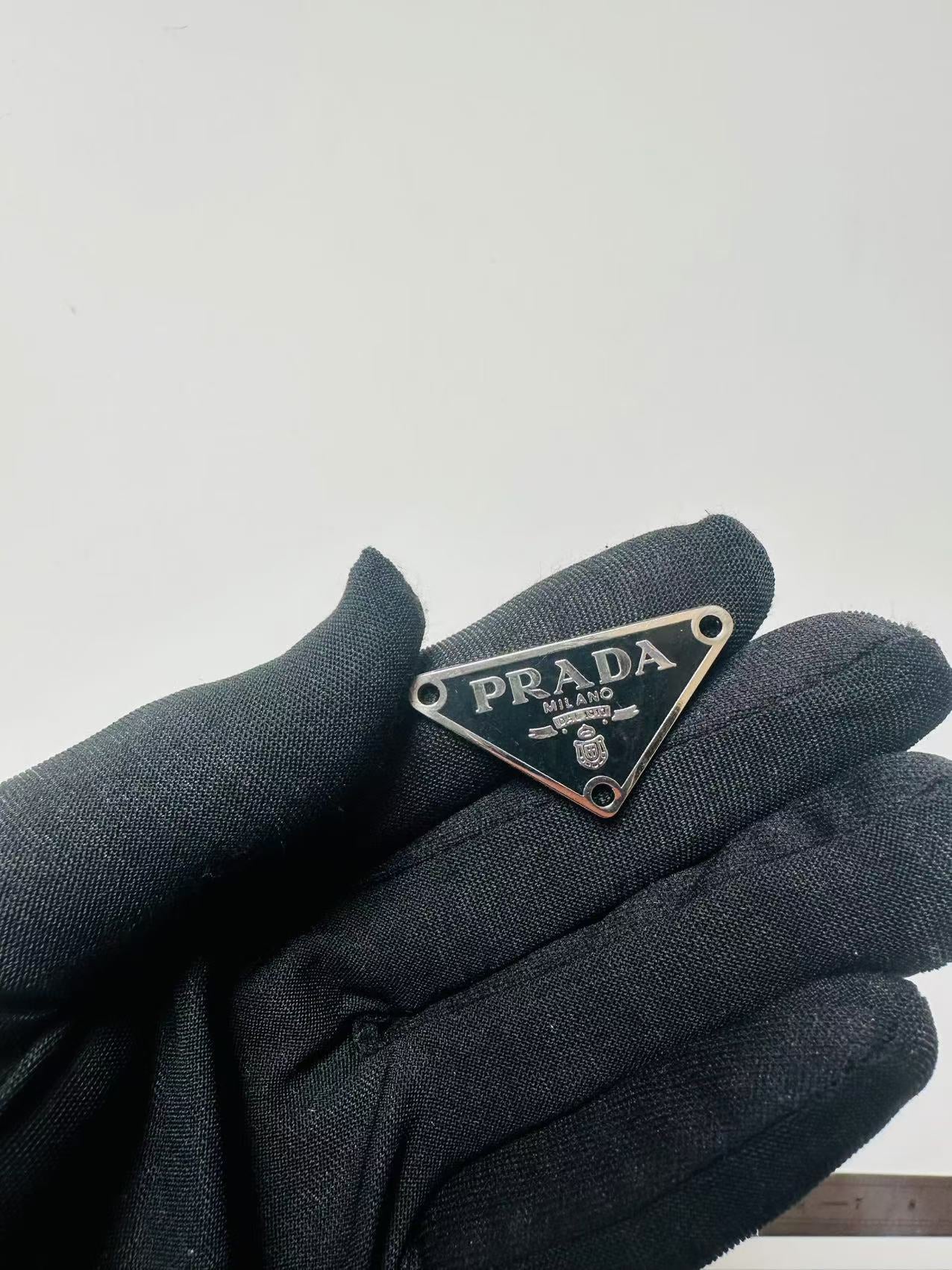 Craft Handmade Metal Prada Triangle Tag