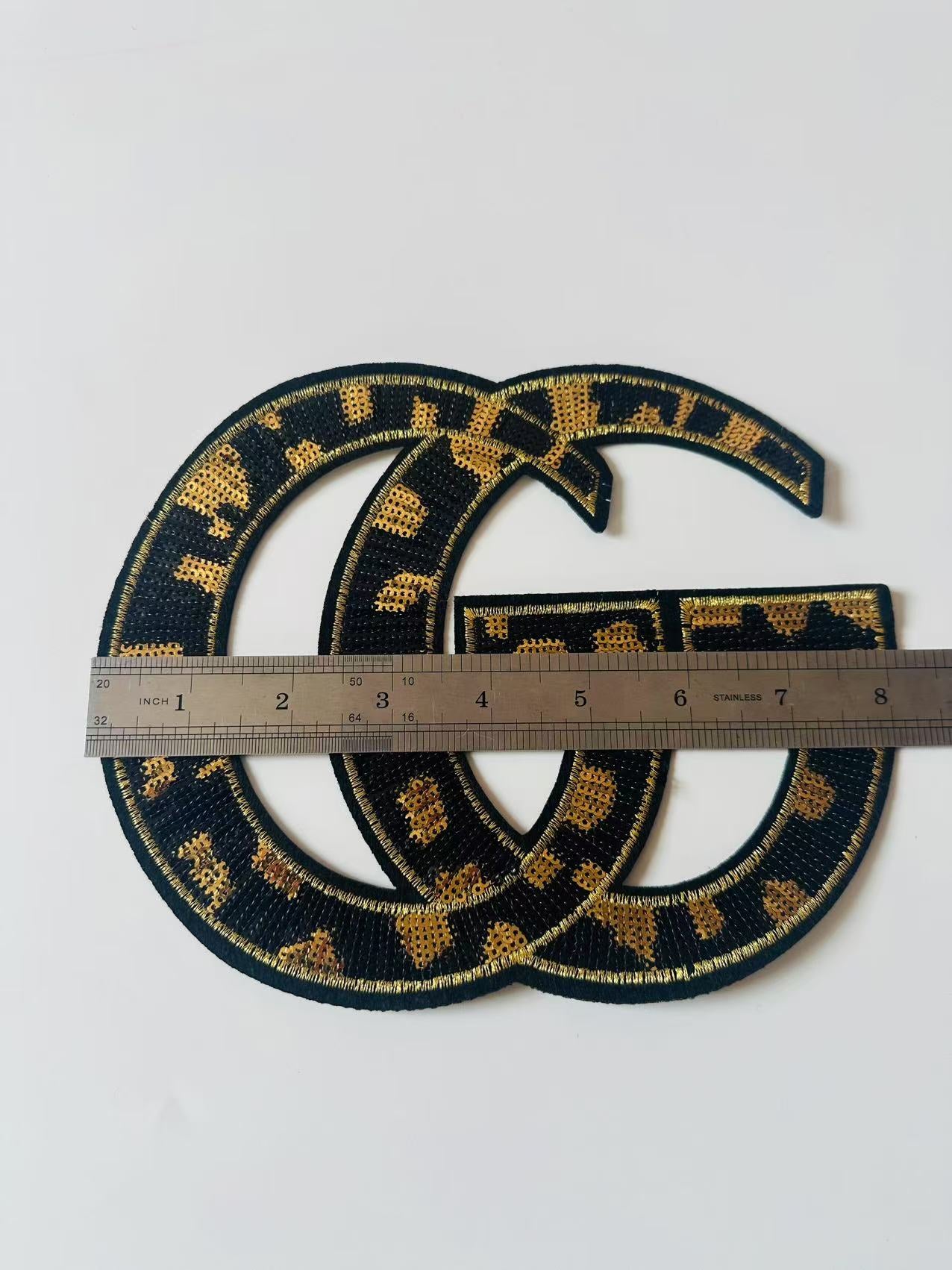 Craft Gucci 8.1"x6.5"Embroidery Sequins Patches For Handmade Apparel
