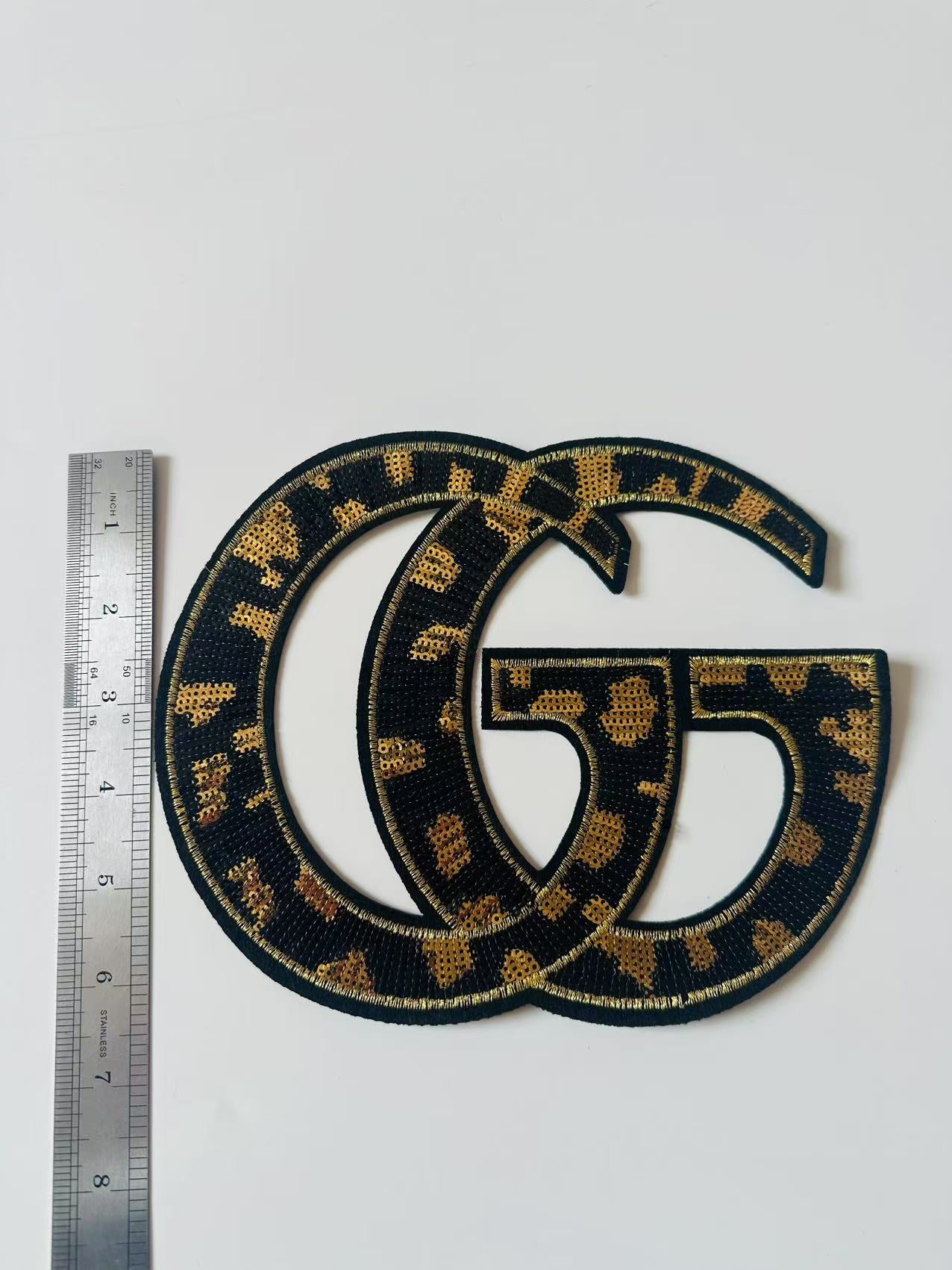 Craft Gucci 8.1"x6.5"Embroidery Sequins Patches For Handmade Apparel
