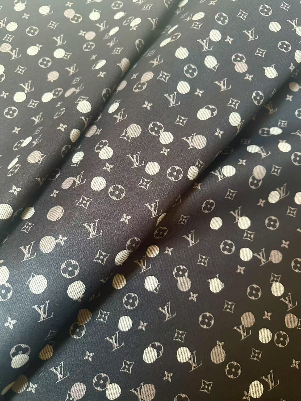 Craft LV With Dots Knitted TR Material Fabric For Handmade Handicraft Clothing By Yard