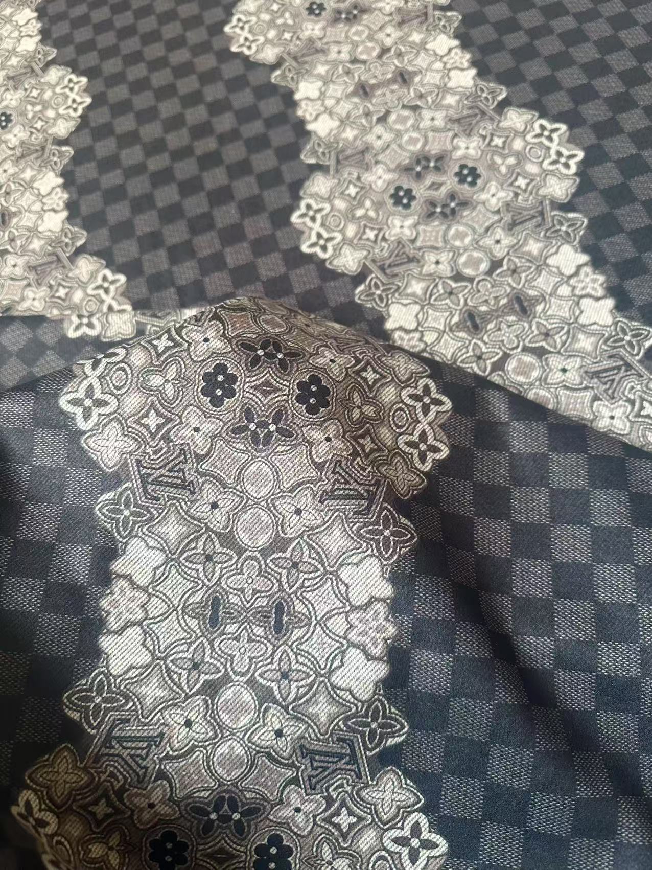 Craft LV Straps Damier Knitted TR Material Fabric For Handmade Handicraft Clothing By Yard