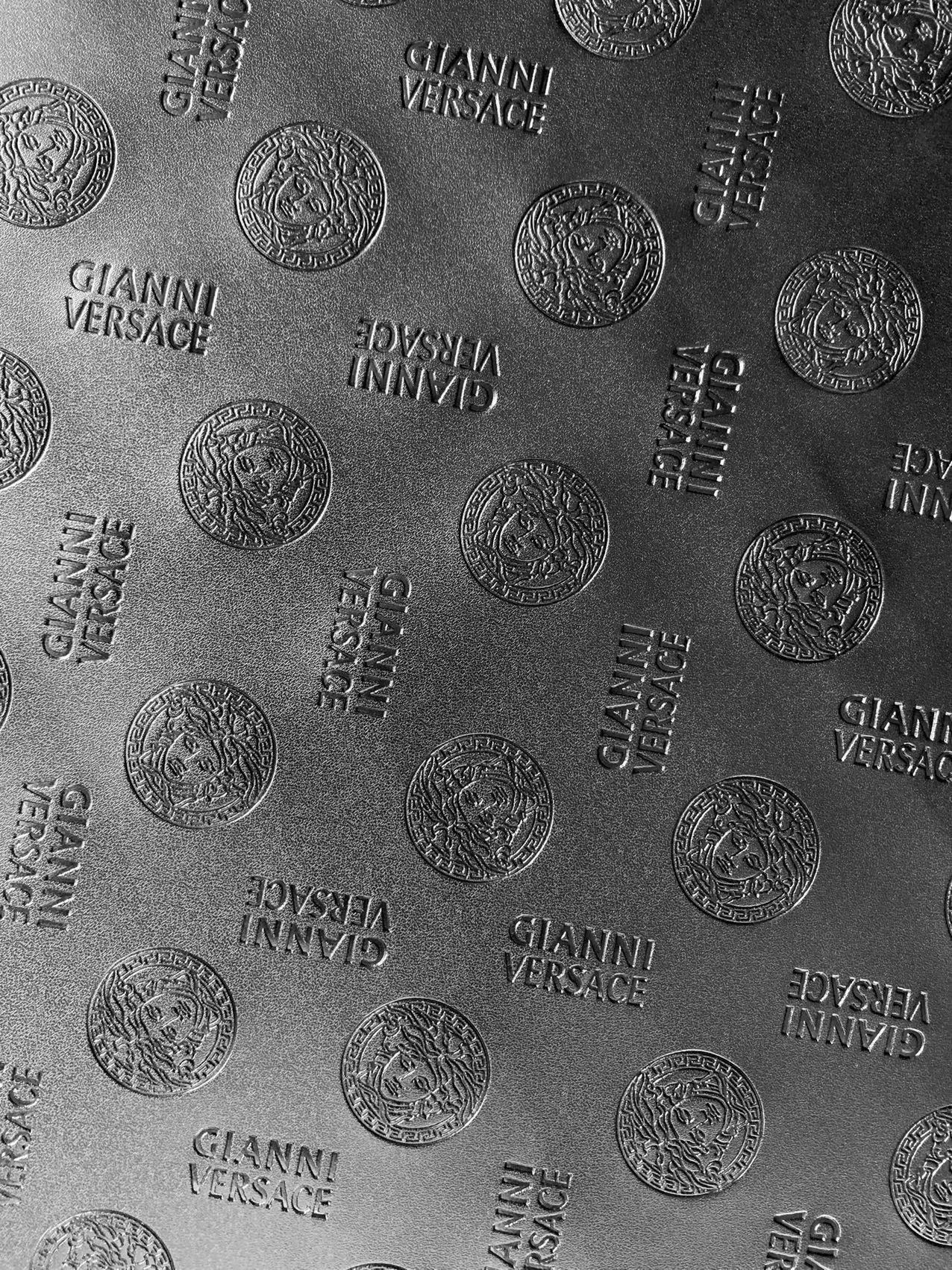 Fashion Design Embossed Leather Fabric For Handmade Shoes ,Bags and Handicrafts Goods By Yards (Black)