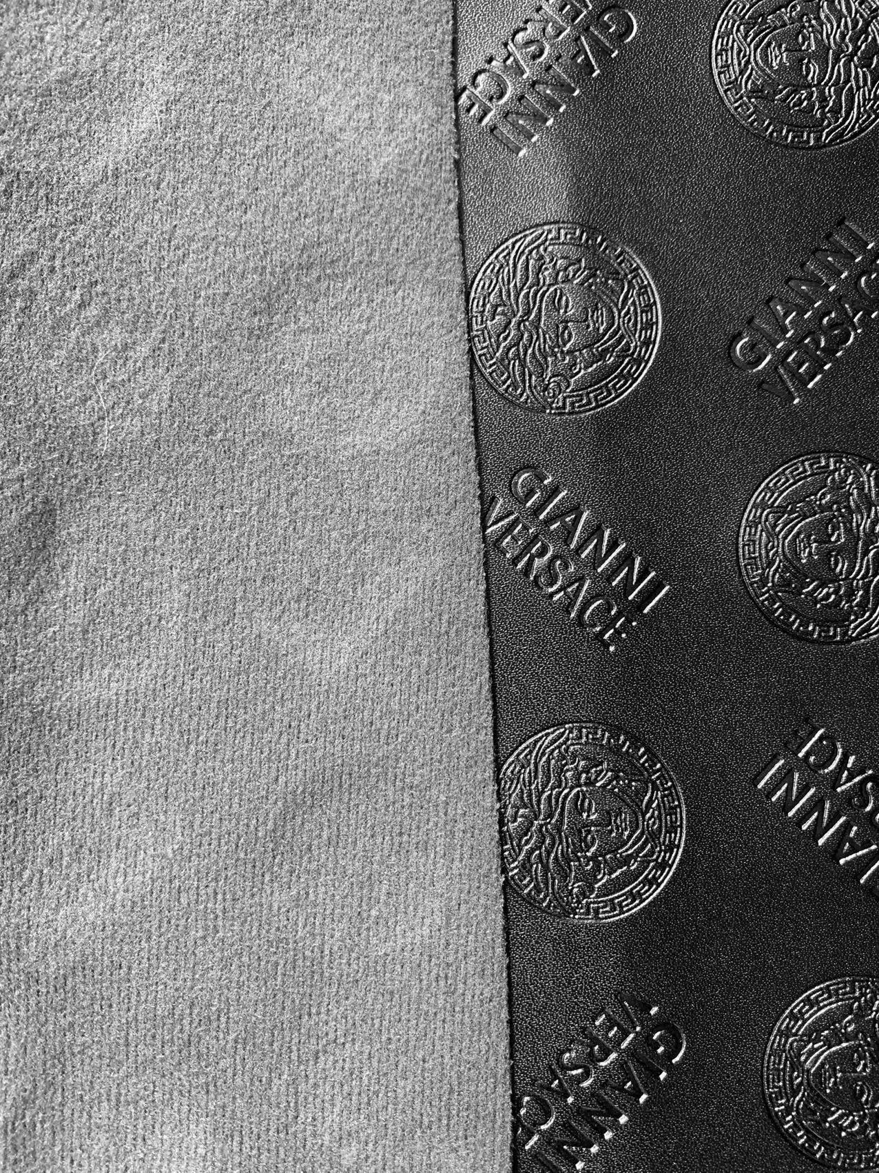 Fashion Design Embossed Leather Fabric For Handmade Shoes ,Bags and Handicrafts Goods By Yards (Black)