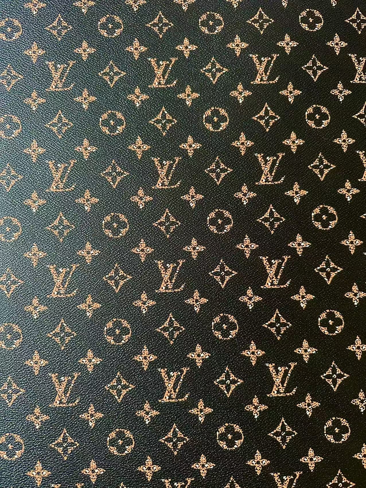 Craft Leopard LV Vinyl Leather For Handmade Sneaker,Upholstery,Furniture By Yard