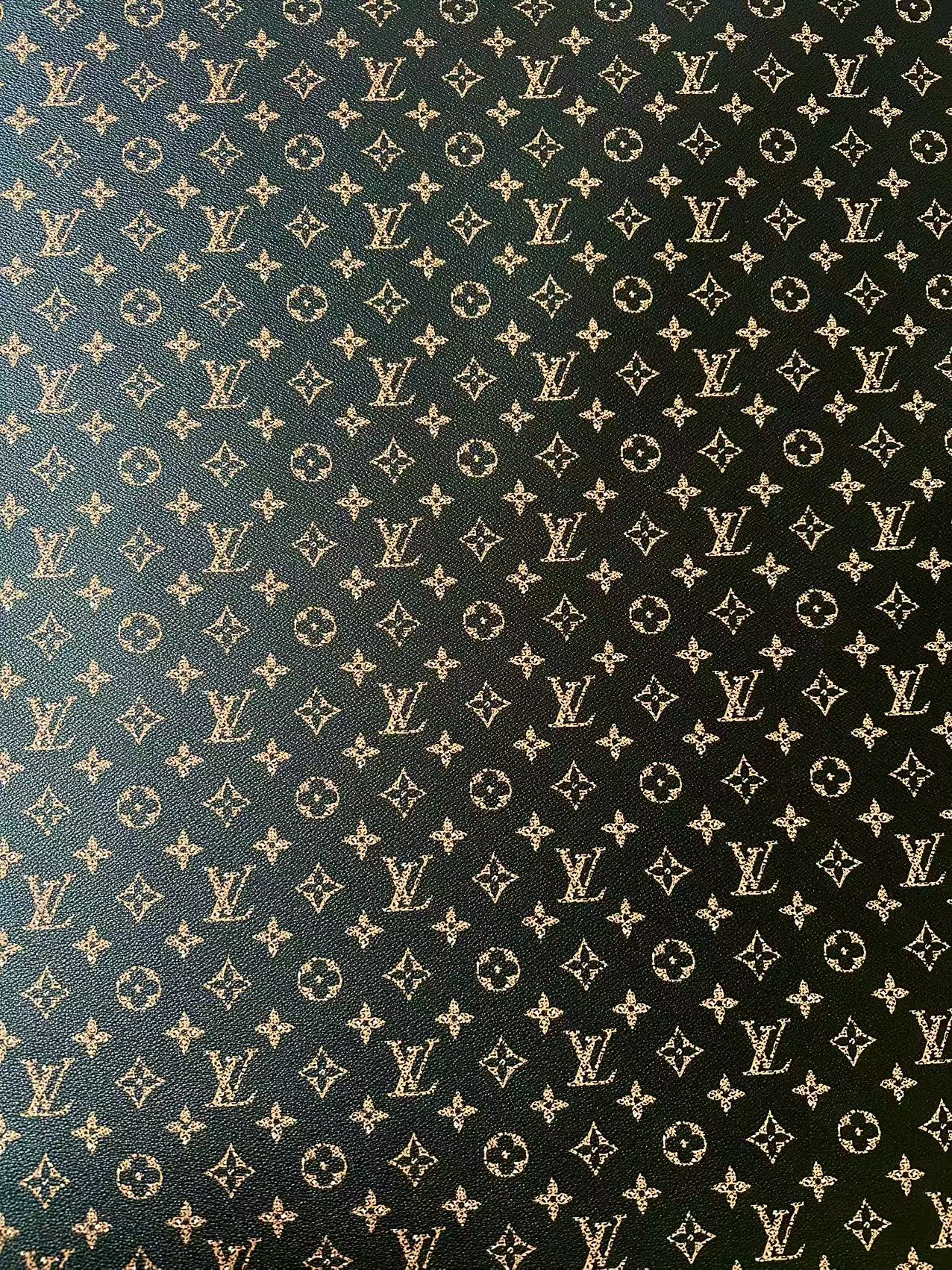 Craft Leopard LV Vinyl Leather For Handmade Sneaker,Upholstery,Furniture By Yard