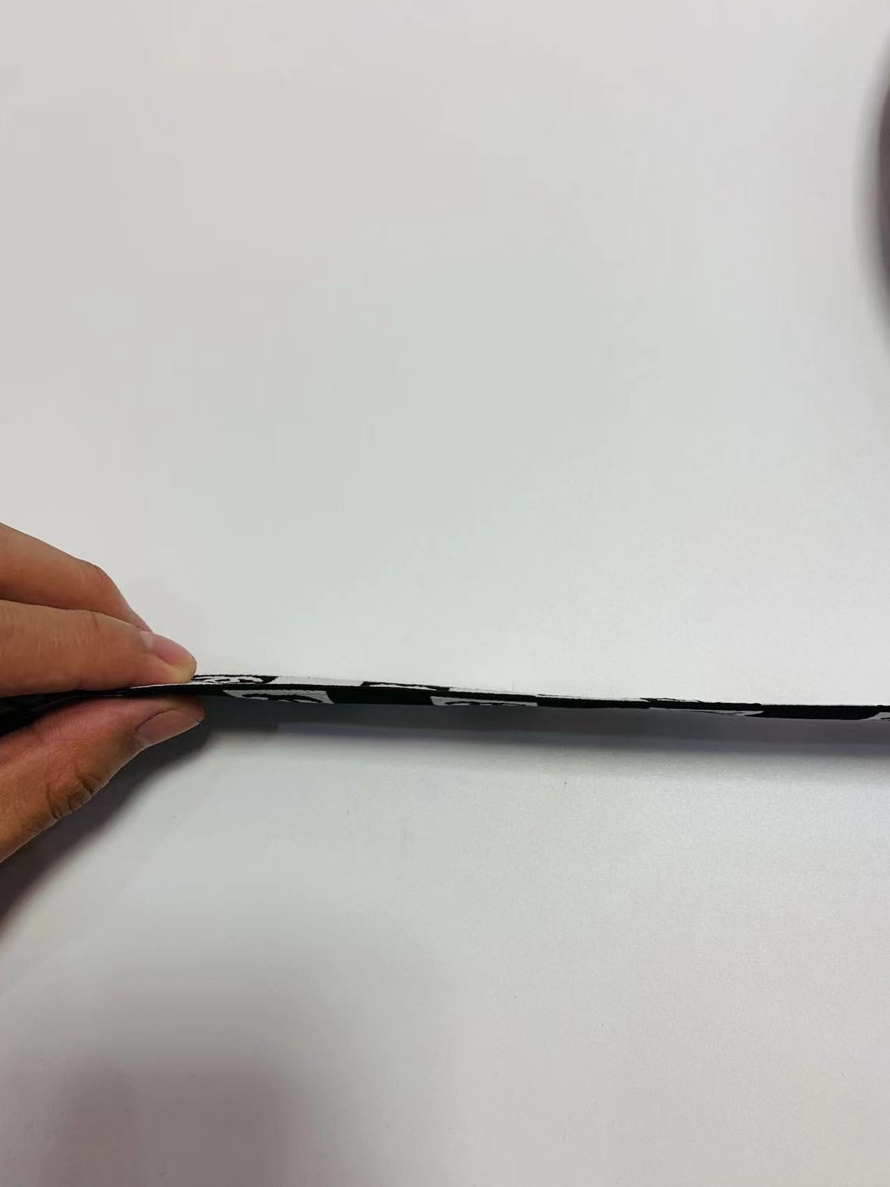 Black With White 1.6 inch Strap ,Elastic Ribbon Trim Embroidered For Handicrafts By Yard