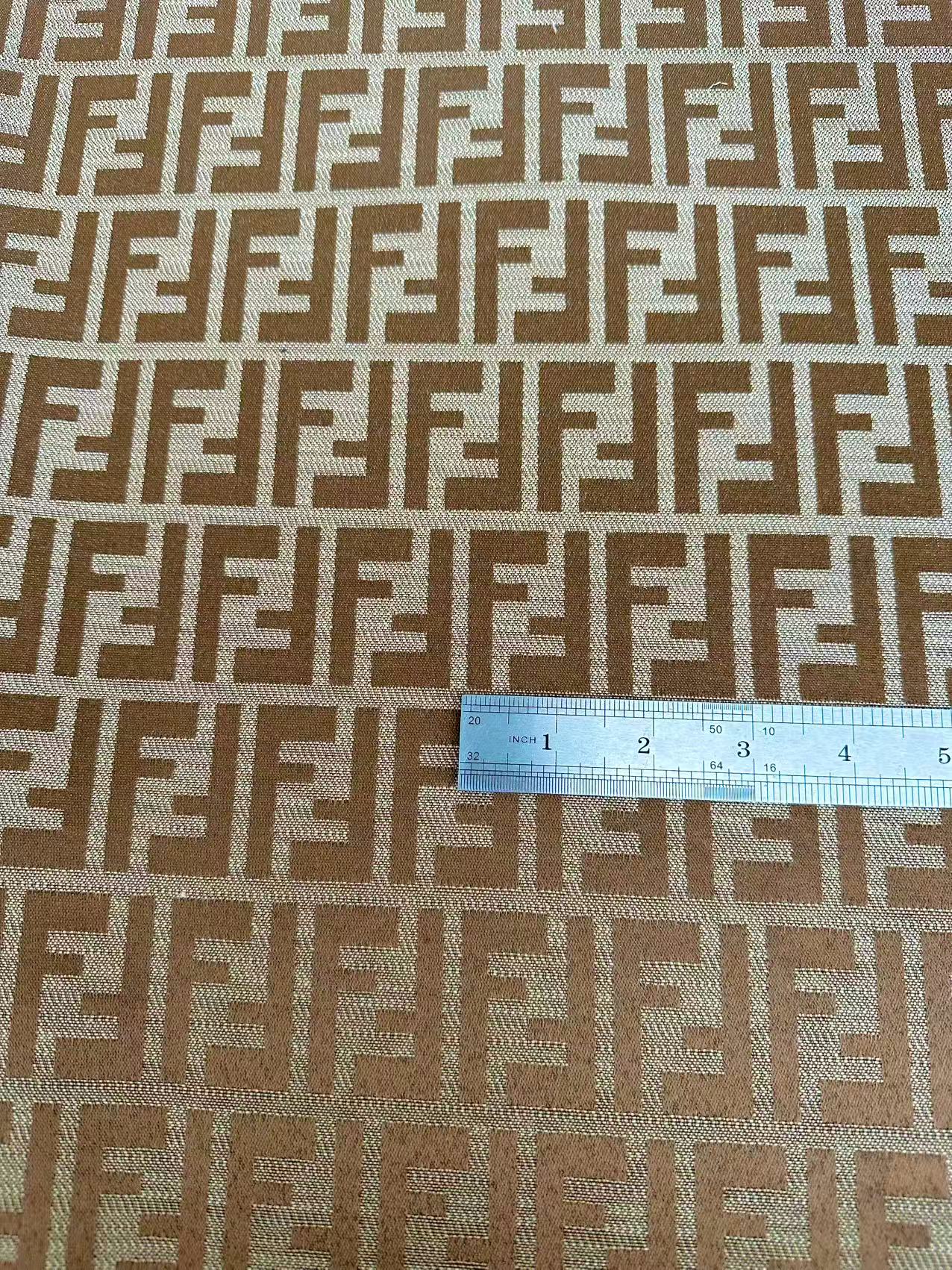 Classic Jacquard Cloth Fabric For Handmade Clothing ,Bags Fabric Shoes Fabric Hat Fabric By Yards(Tan)